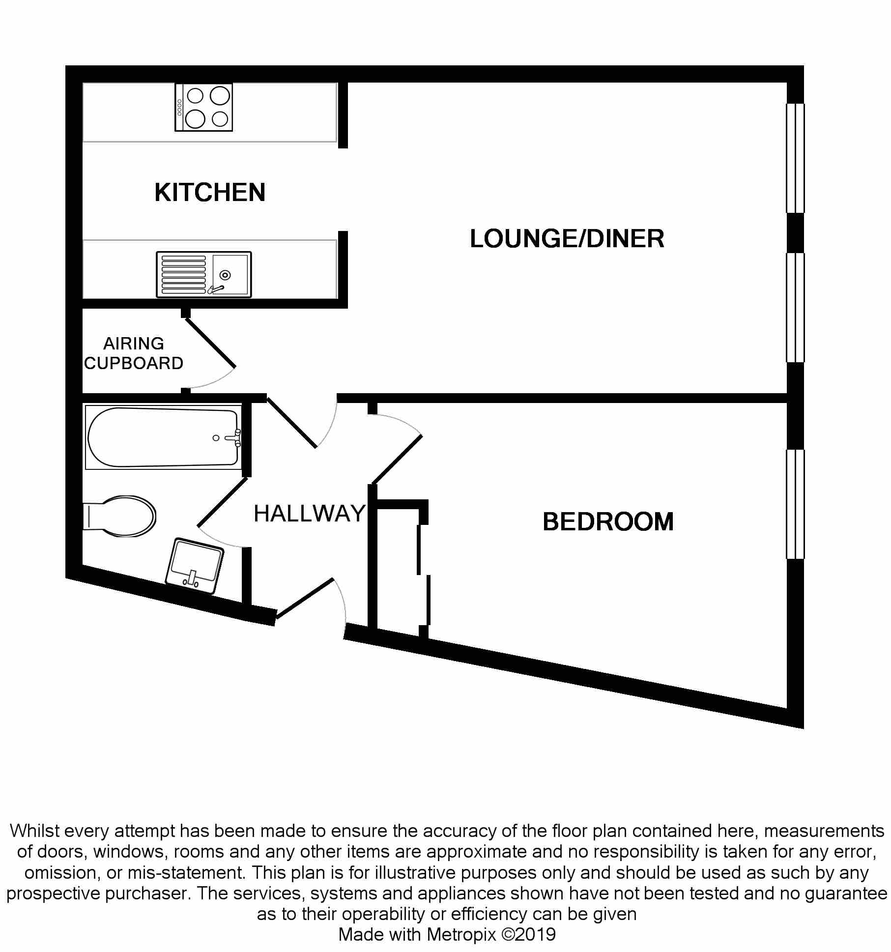 1 Bedrooms Flat to rent in Birchett Road, Aldershot GU11
