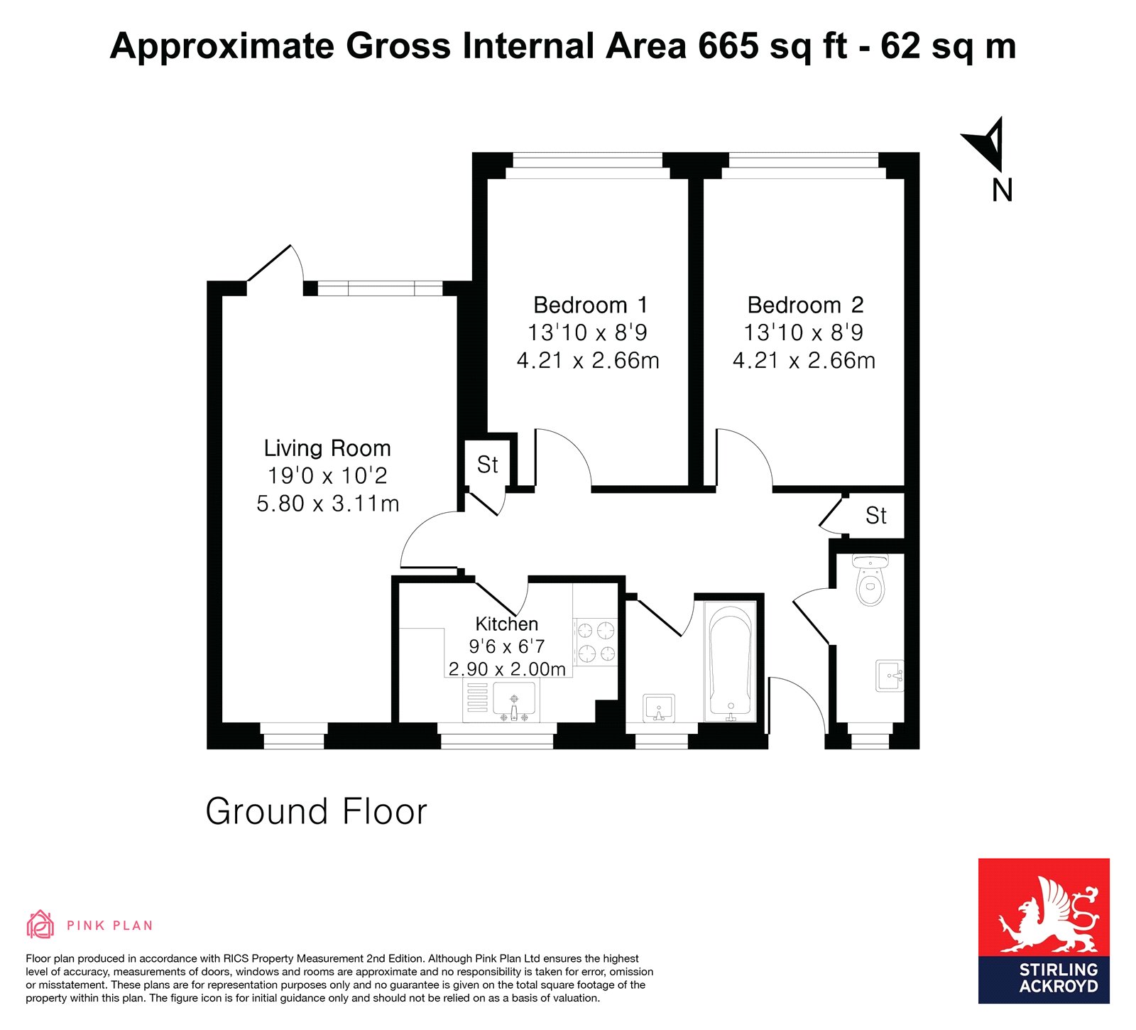 Flat 1, Horsfield House,, Northampton Street, London floorplan