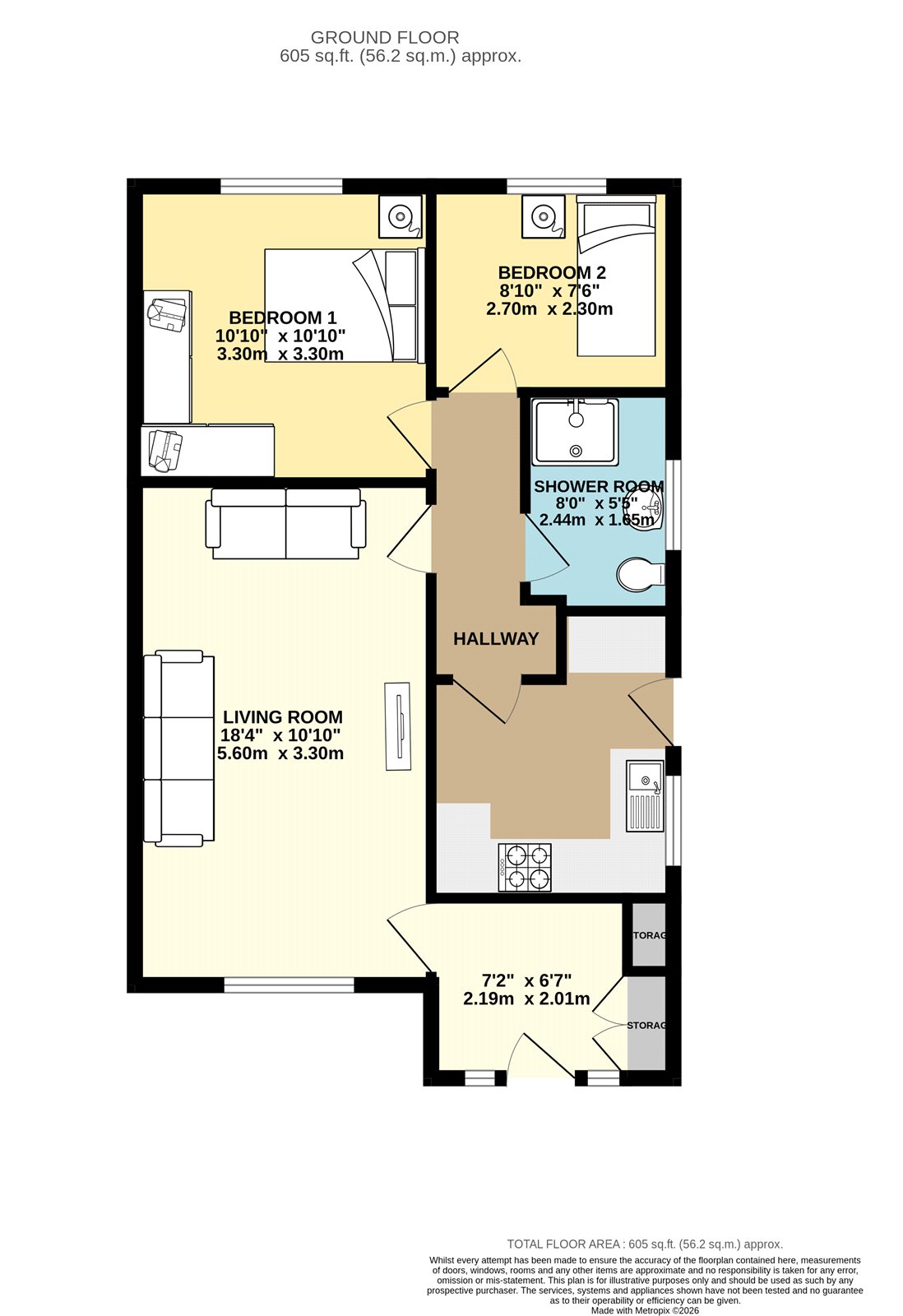 2, Draycott Place, Dronfield floorplan