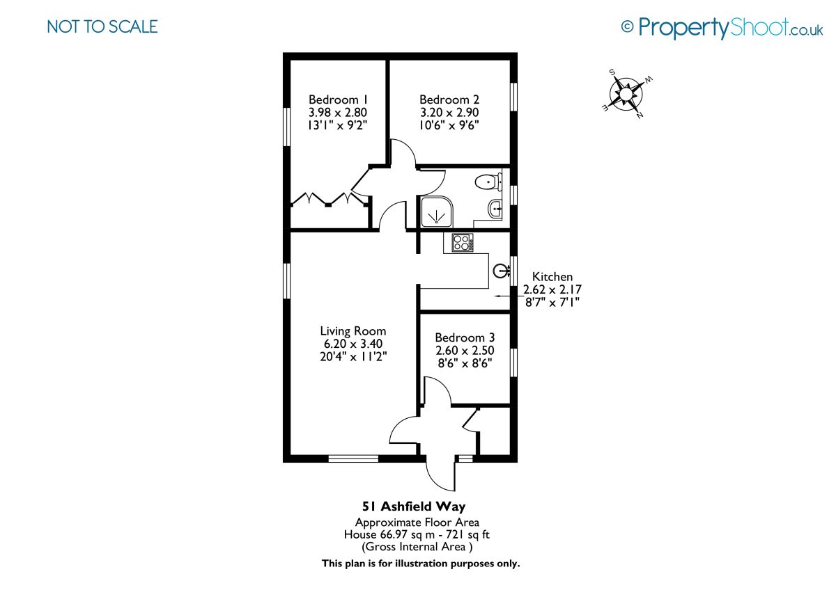 3 Bedrooms Flat for sale in Ashfield Way, Hazlemere, High Wycombe HP15