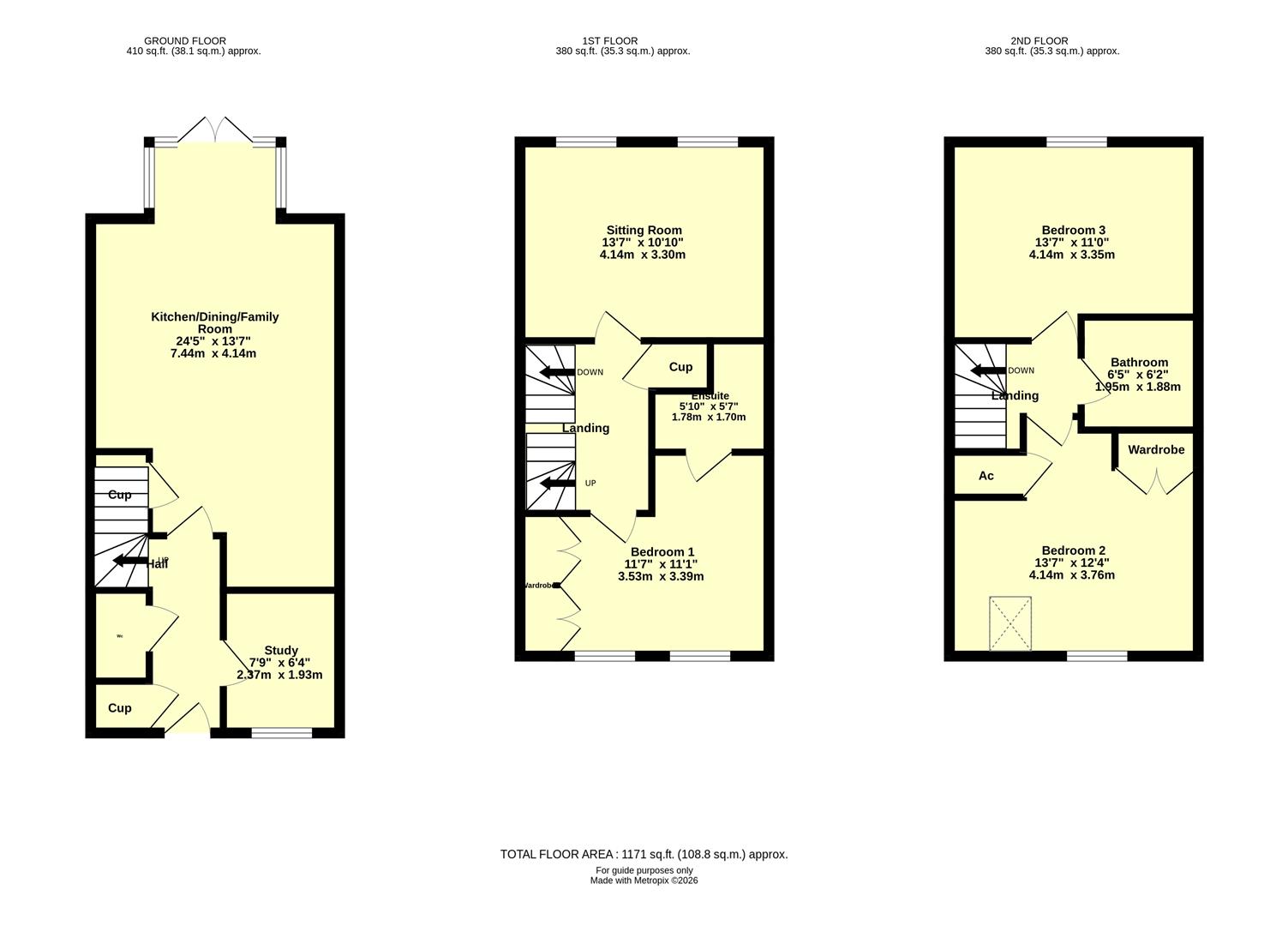 27, Swallow Way, Cullompton floorplan