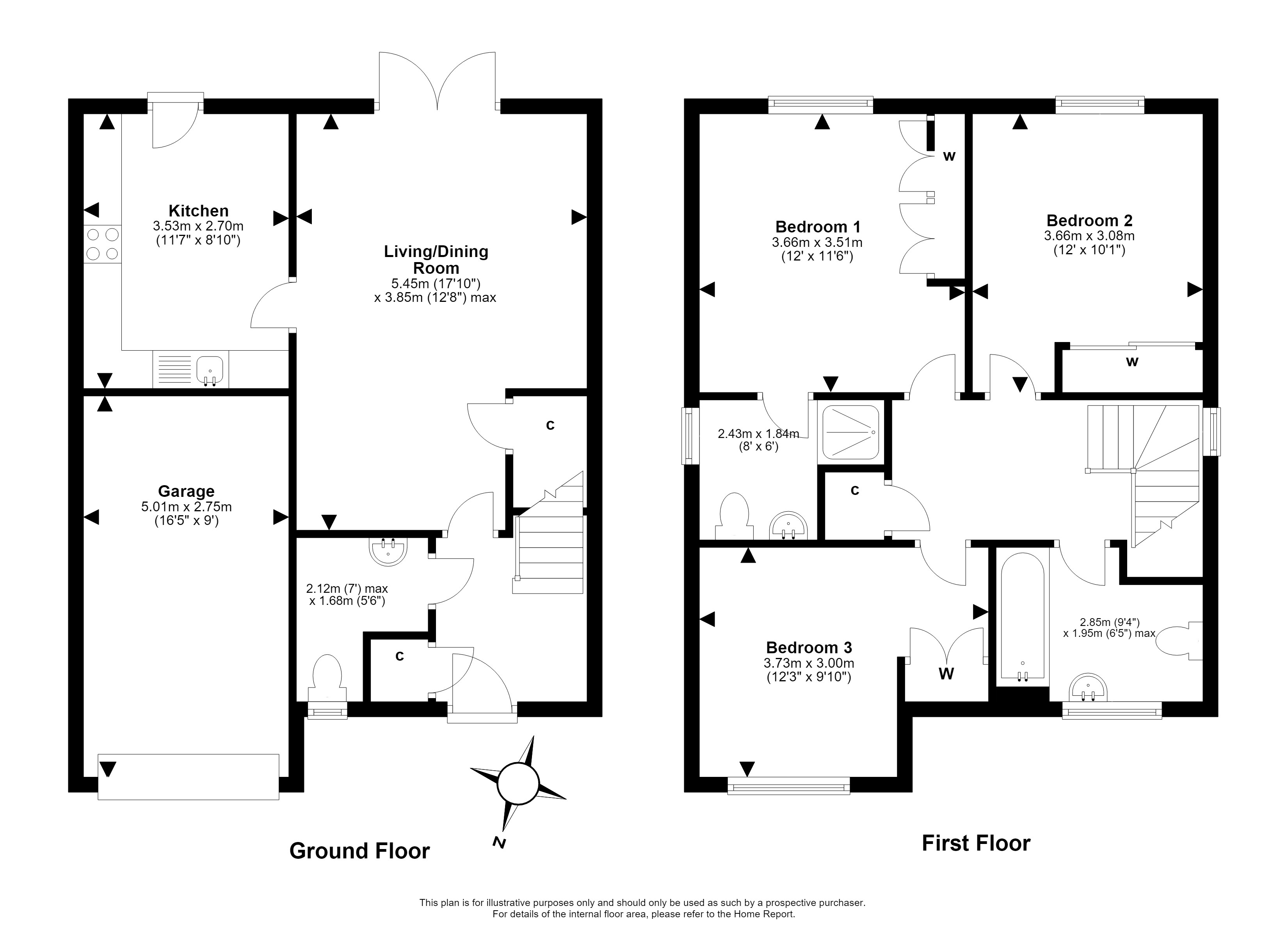 5, Rowan Walk, East Calder floorplan