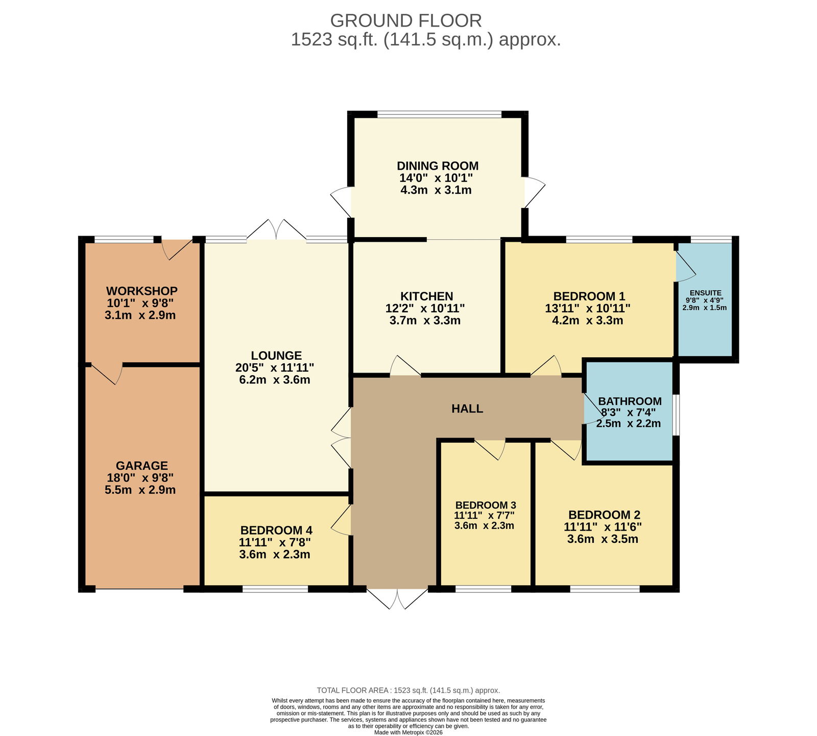 Crown Lodge, Crown Road, Wisbech floorplan