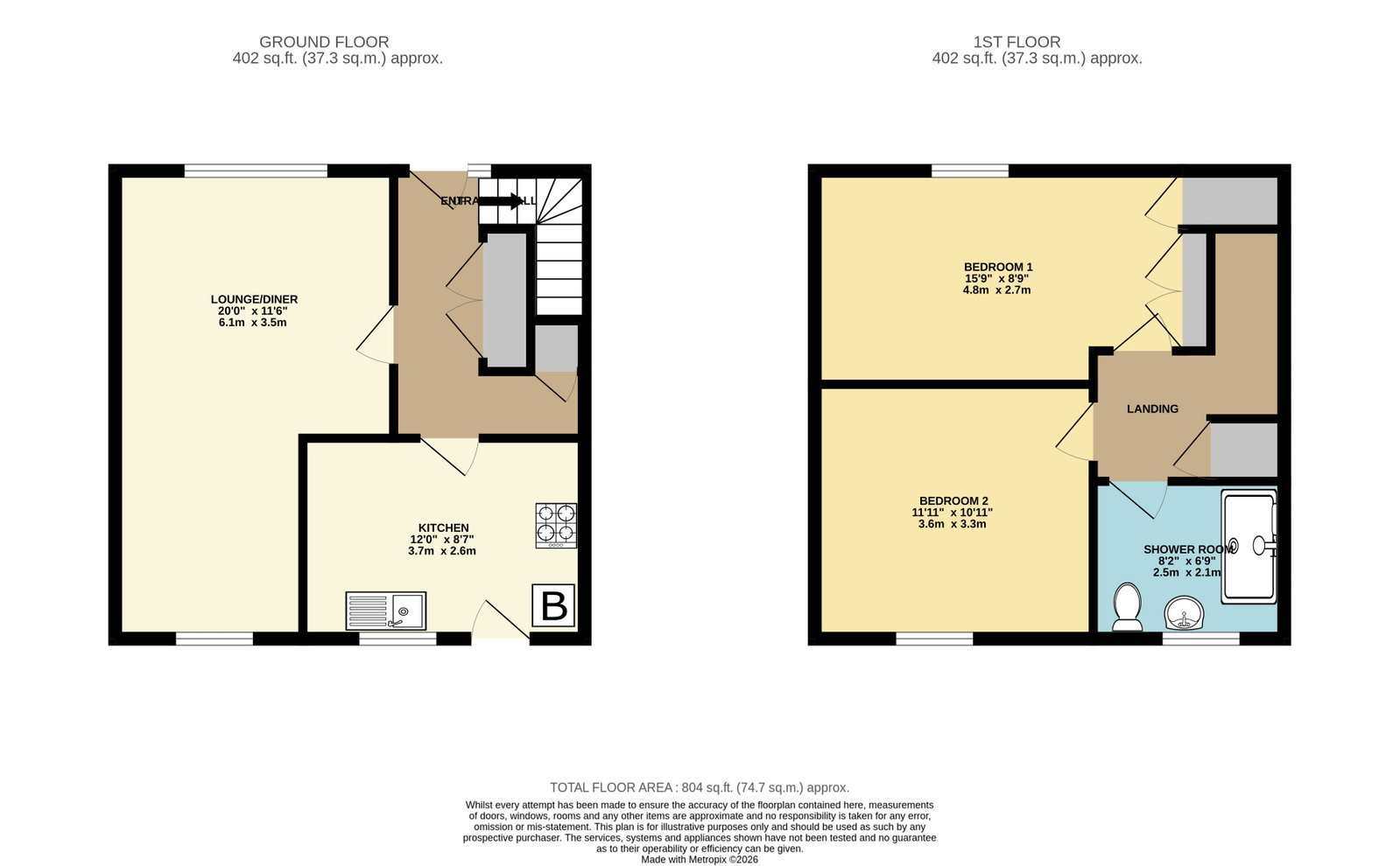 53, Balfour Crescent, Larbert floorplan