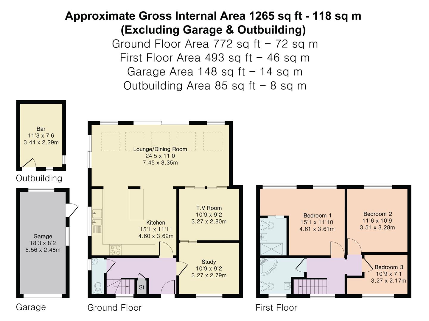 7, Cedar Close, Ware floorplan
