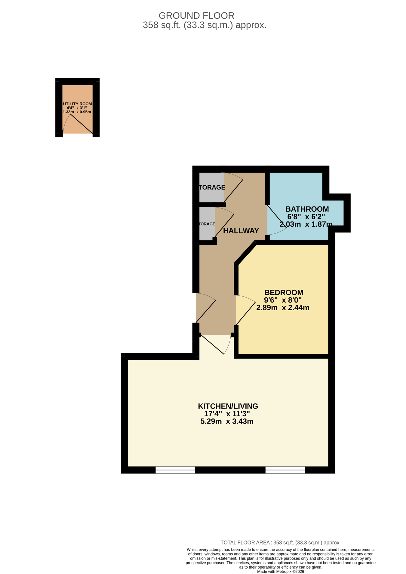 Kingsworthy, La Vallee de St Pierre, St Lawrence floorplan