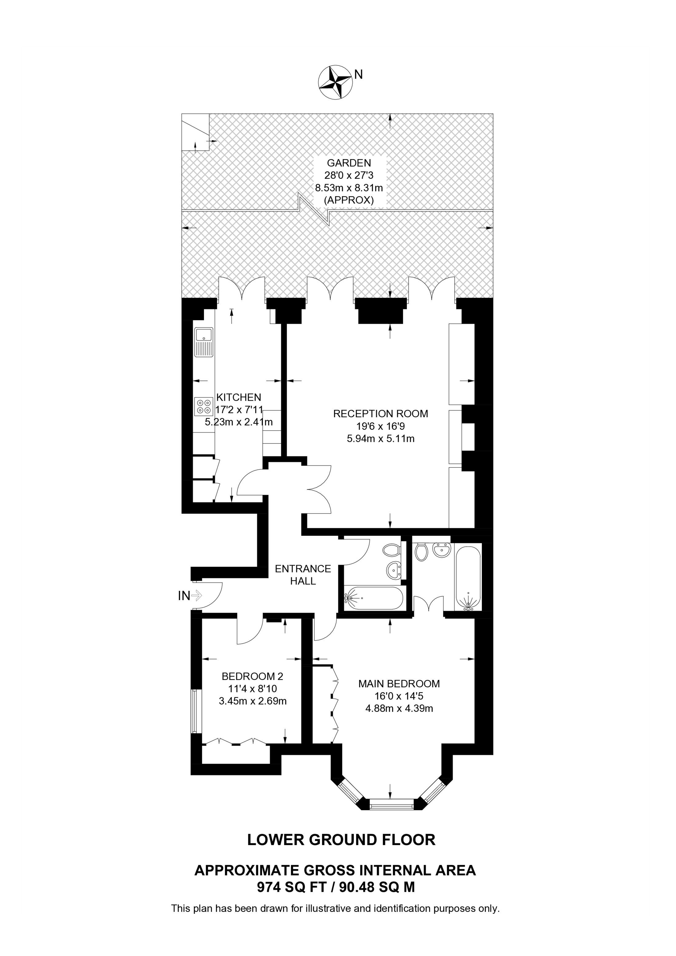 Randolph Crescent, Little Venice floorplan