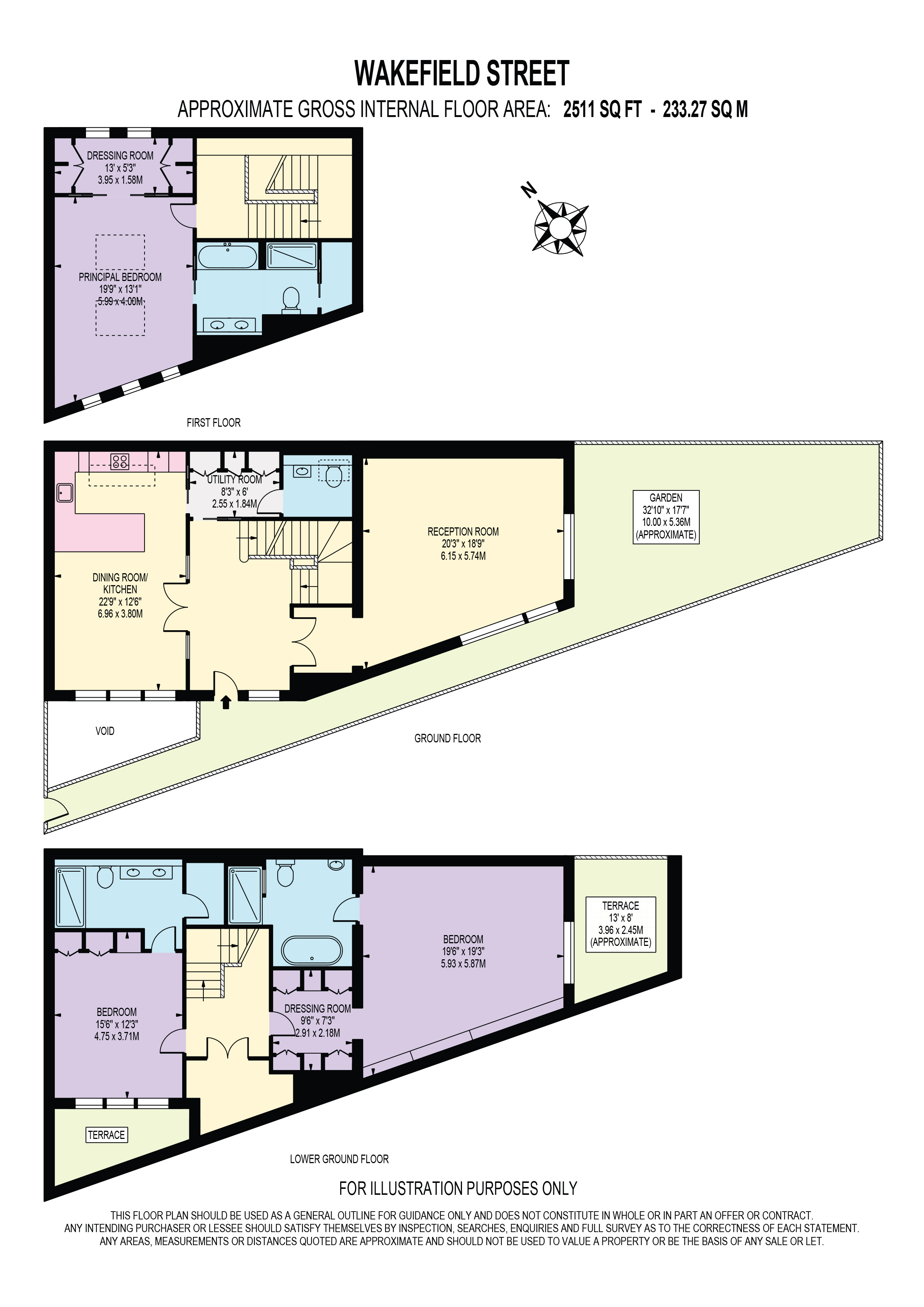 7C, Wakefield Street, London floorplan