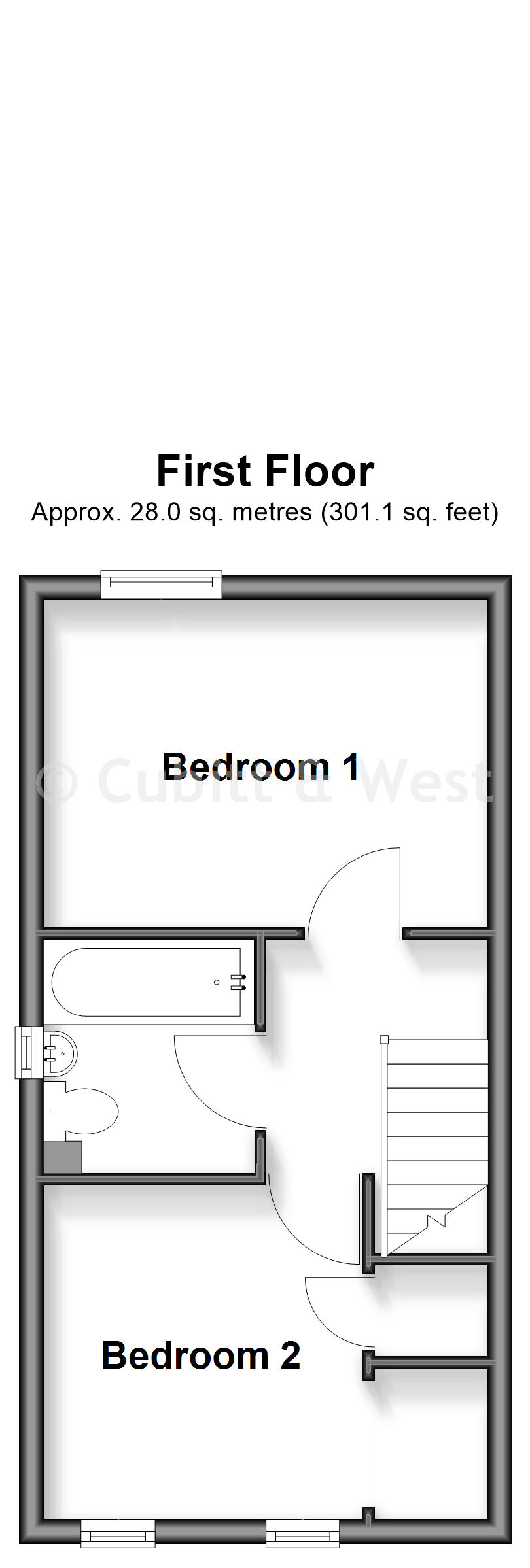 12, Hillingdale, Crawley floorplan