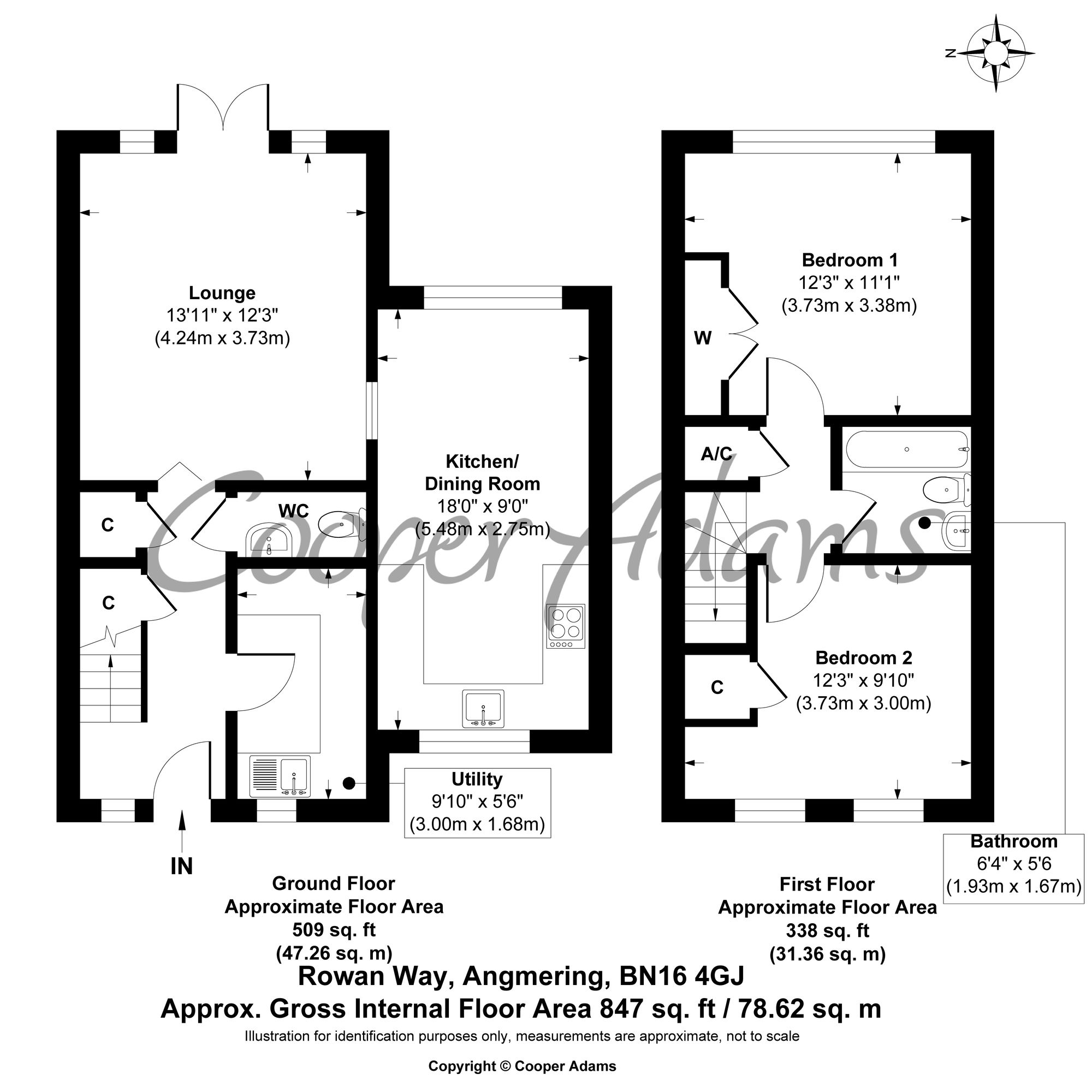 23 Rowan Way, Littlehampton floorplan