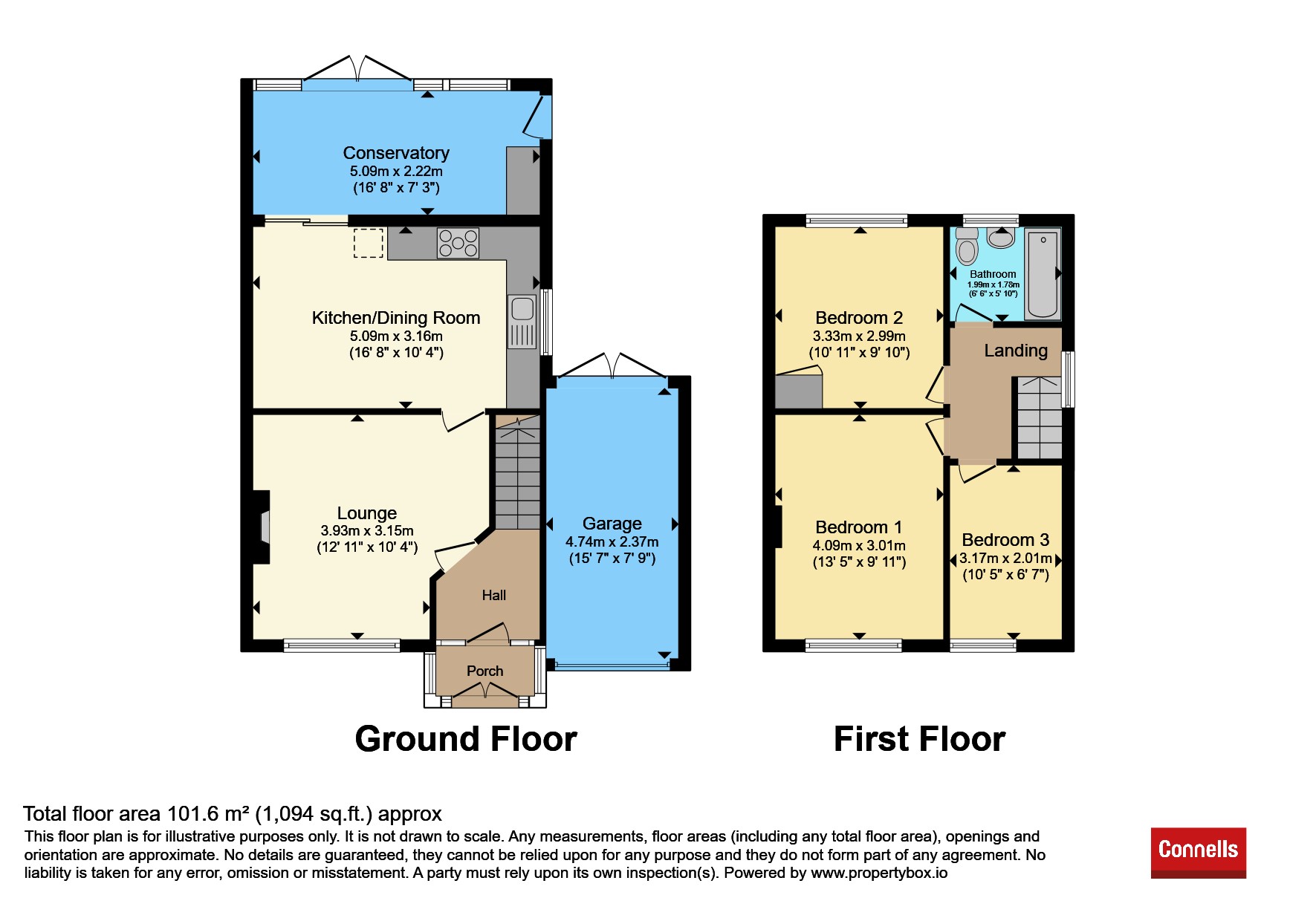 16, Southey Close, Leicester floorplan
