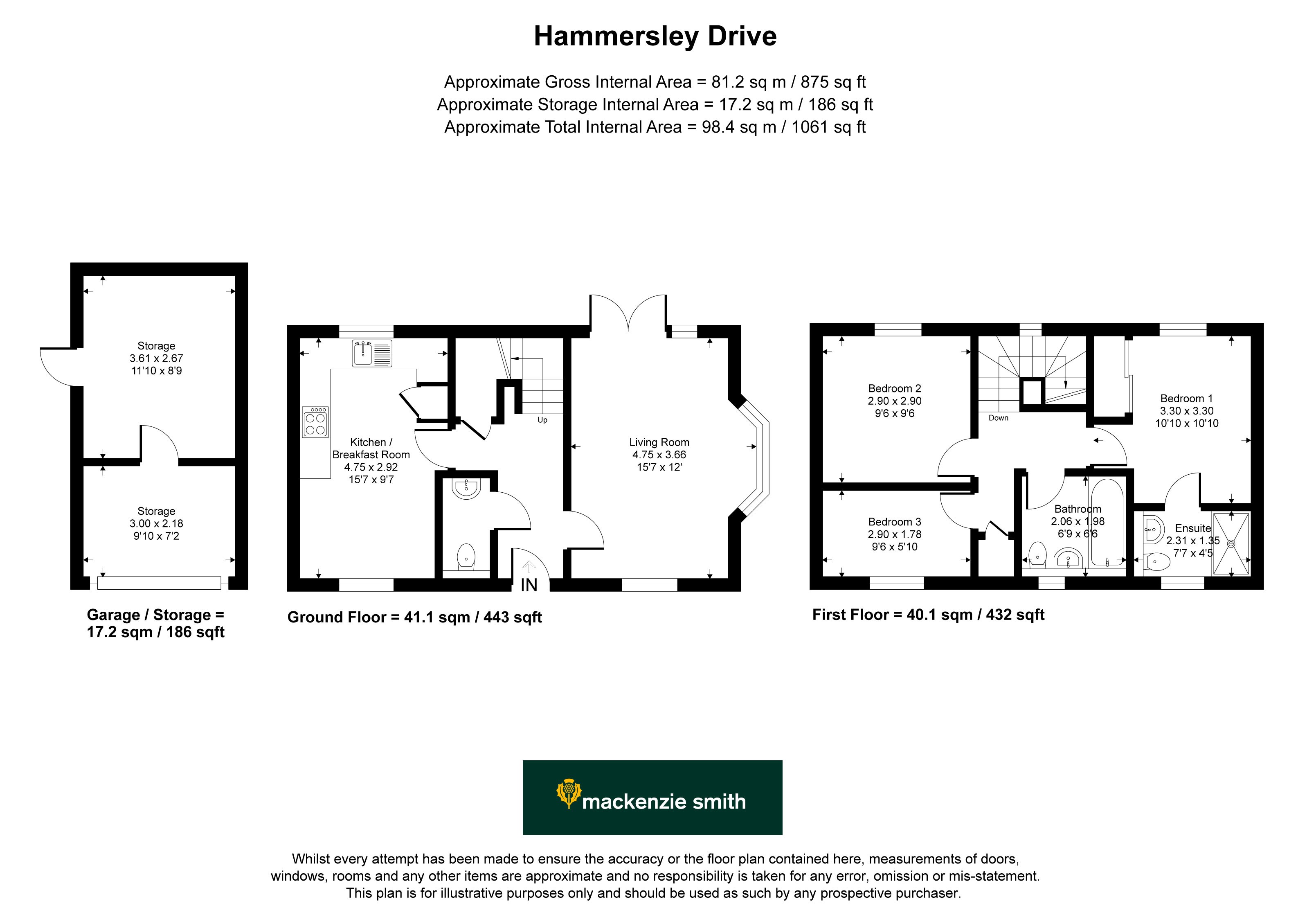 12, Hammersley Drive, Guildford floorplan