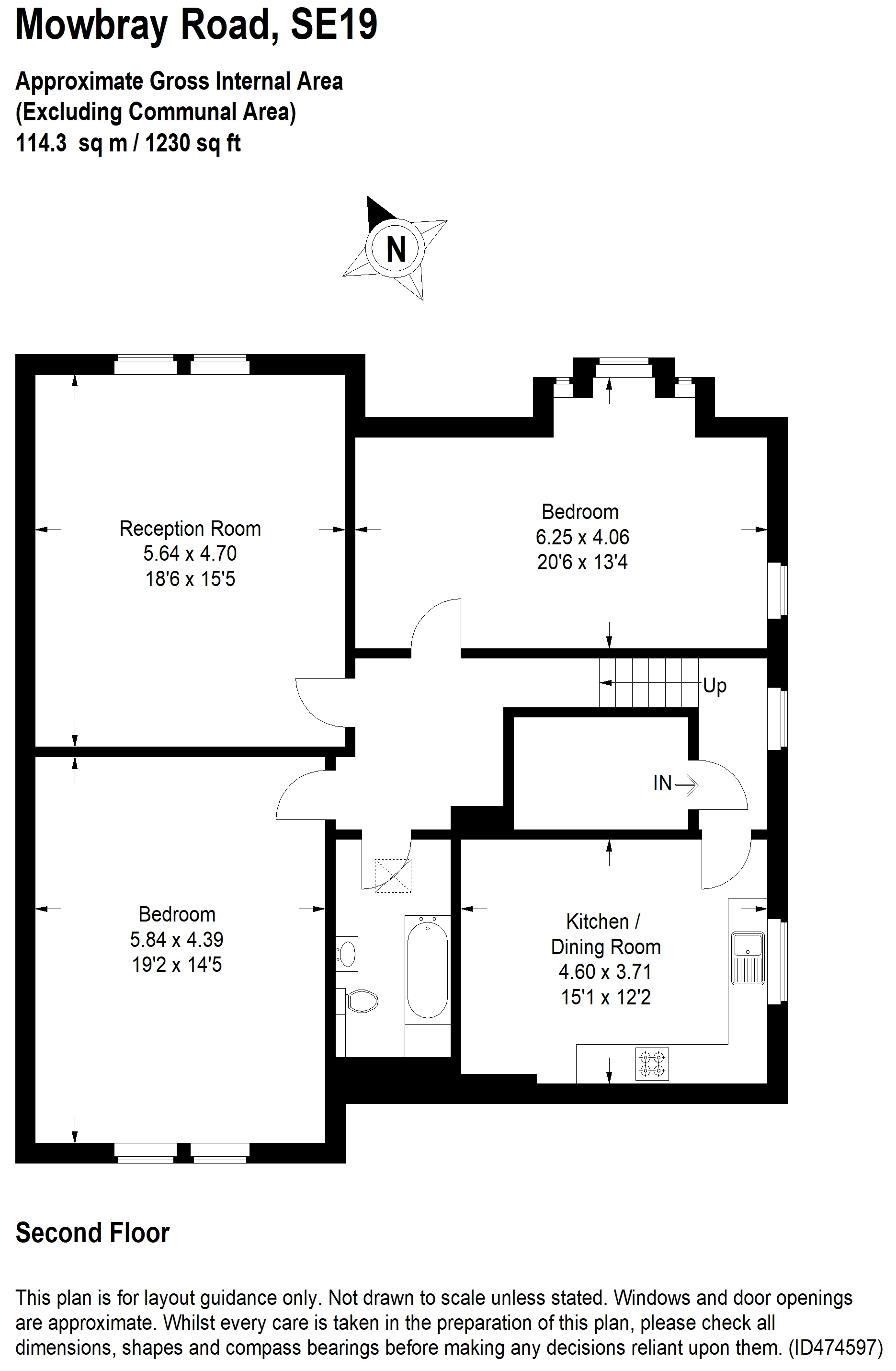 2 Bedrooms Flat for sale in Mowbray Road, London SE19