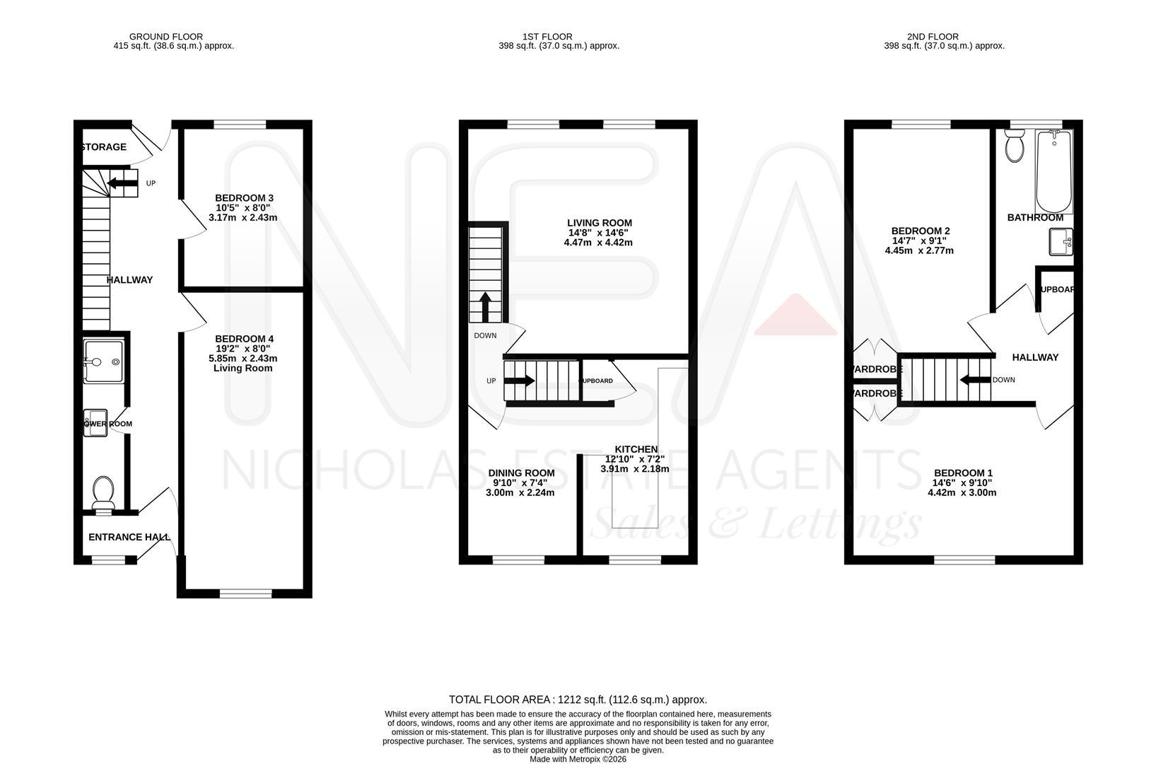 4, Knighton Close, Reading floorplan