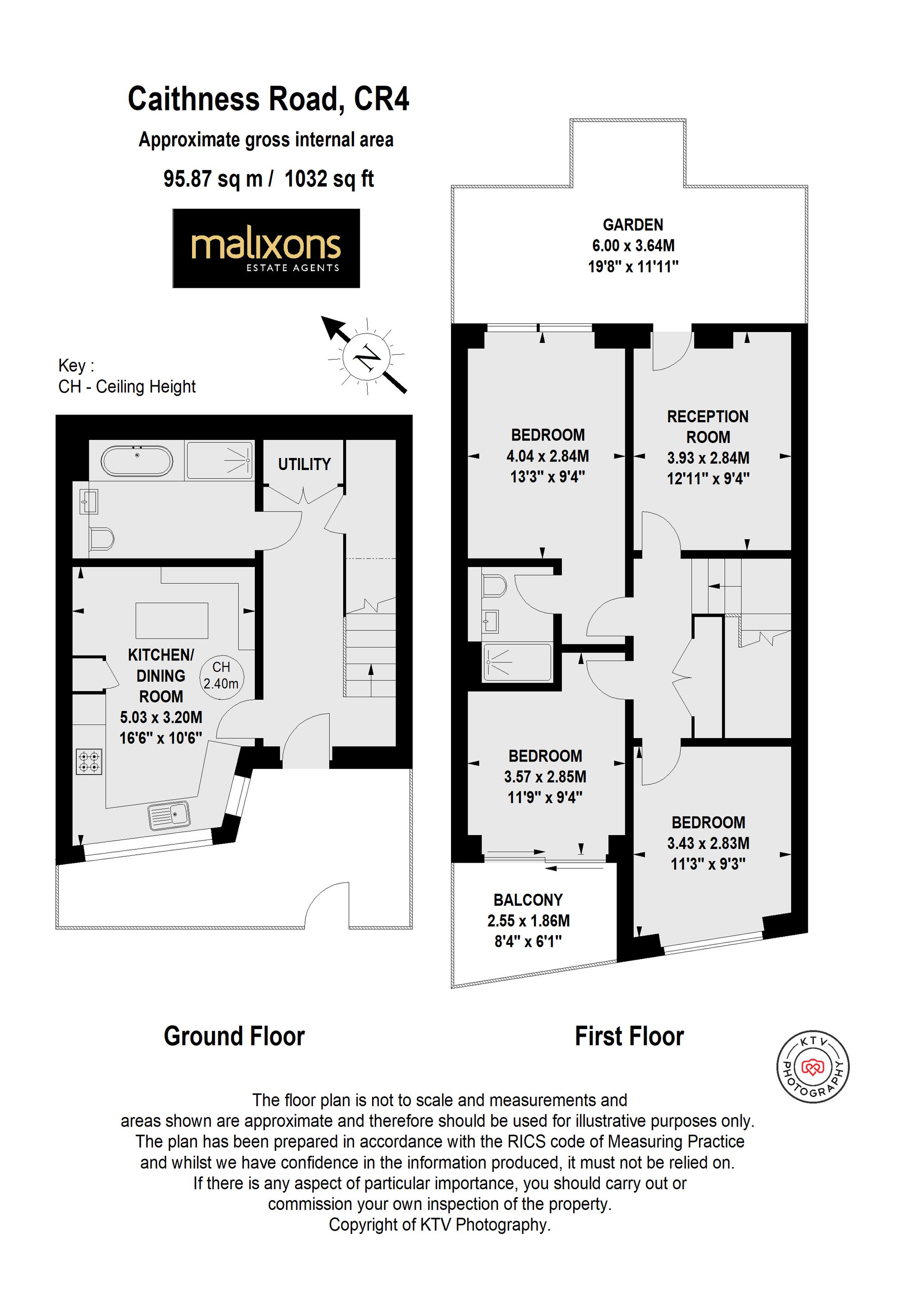 2b Caithness Road, Mitcham floorplan