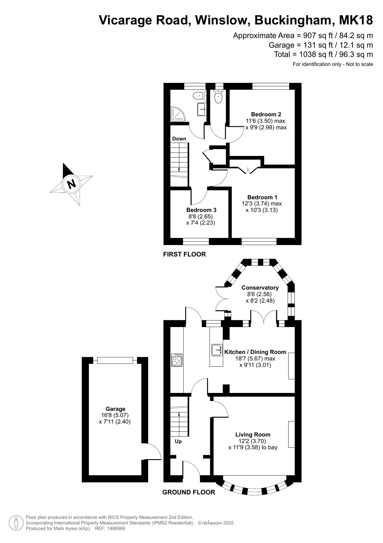 35, Vicarage Road, Buckingham floorplan