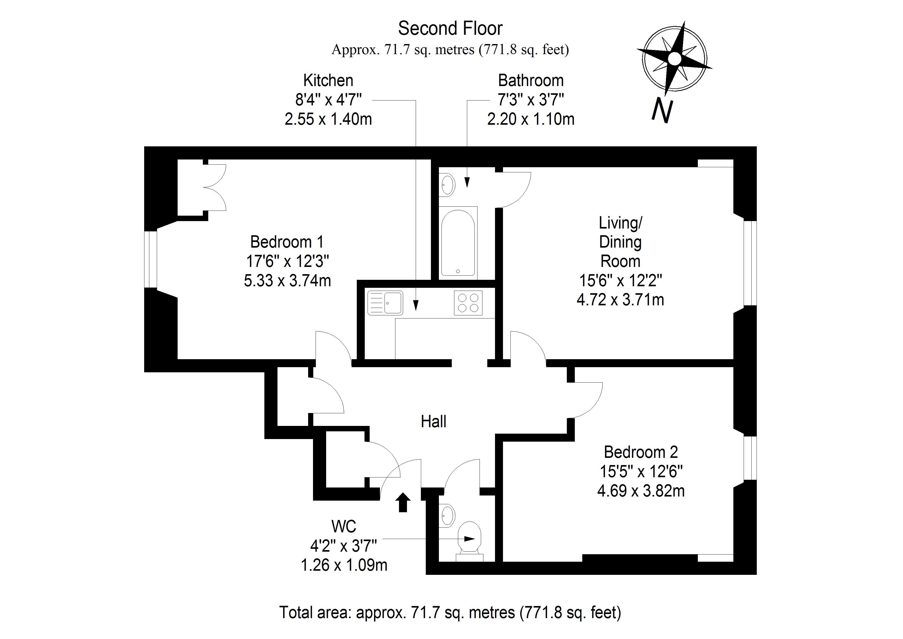 2 Bedrooms Flat for sale in 33/4 Oxford Street, Newington, Edinburgh EH8