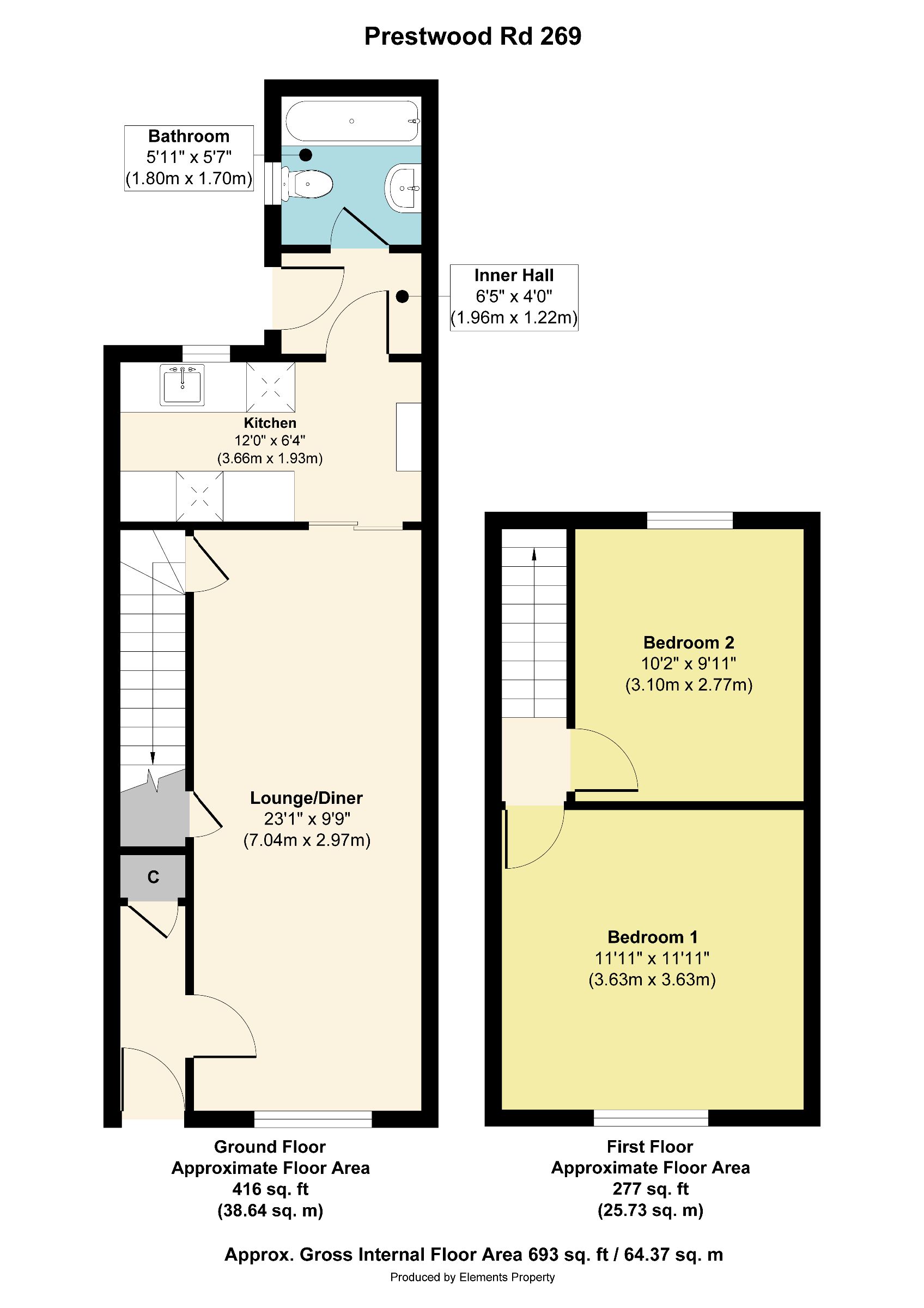 269 Prestwood Road, Wolverhampton floorplan