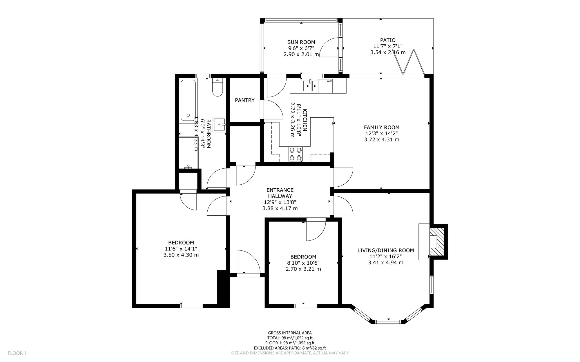 20 Dryburgh Avenue, Glasgow floorplan
