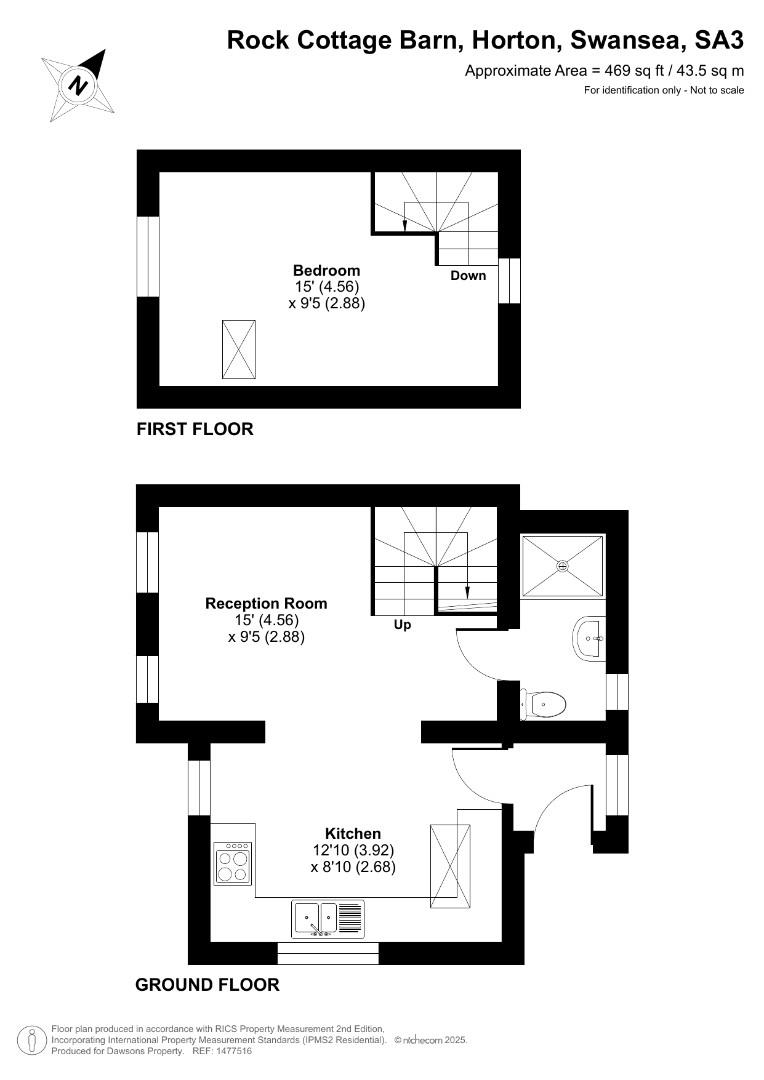 Rock Cottage Barn, Swansea floorplan