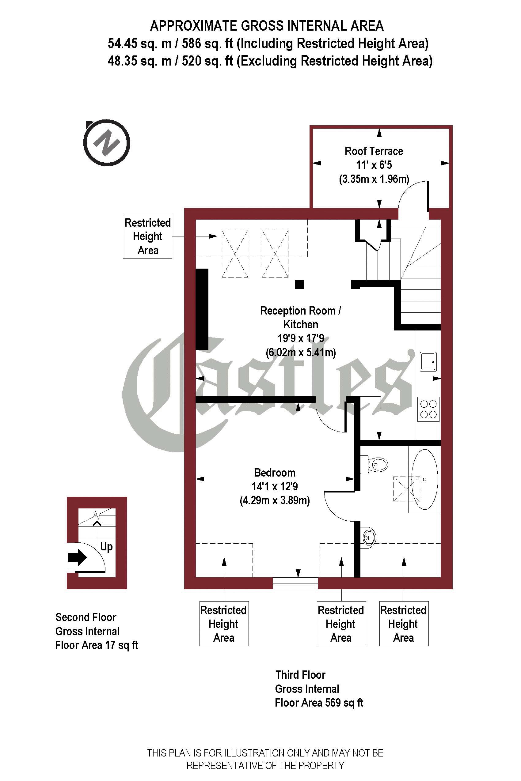 Womersley Road, London N8, 1 bedroom flat for sale 61196529