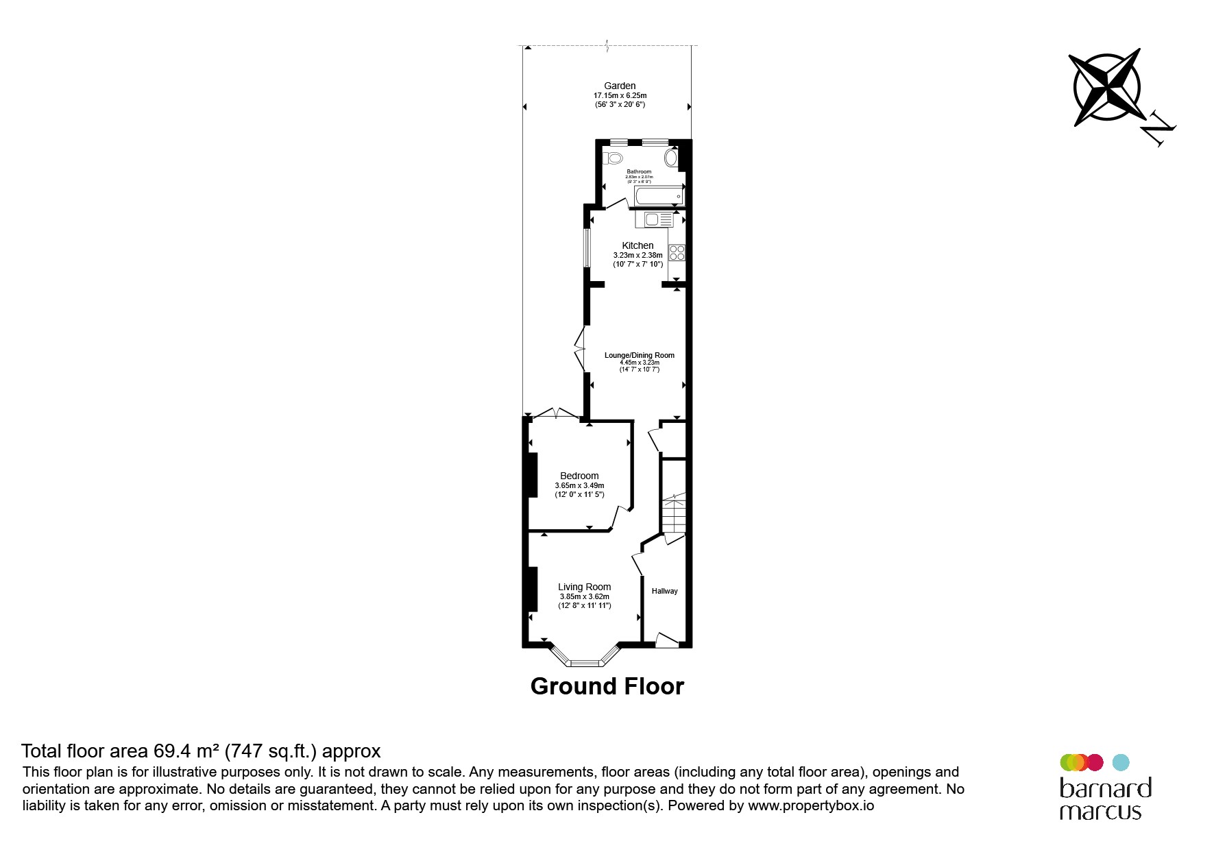 Ground Floor Flat, 24, Morrish Road, London floorplan