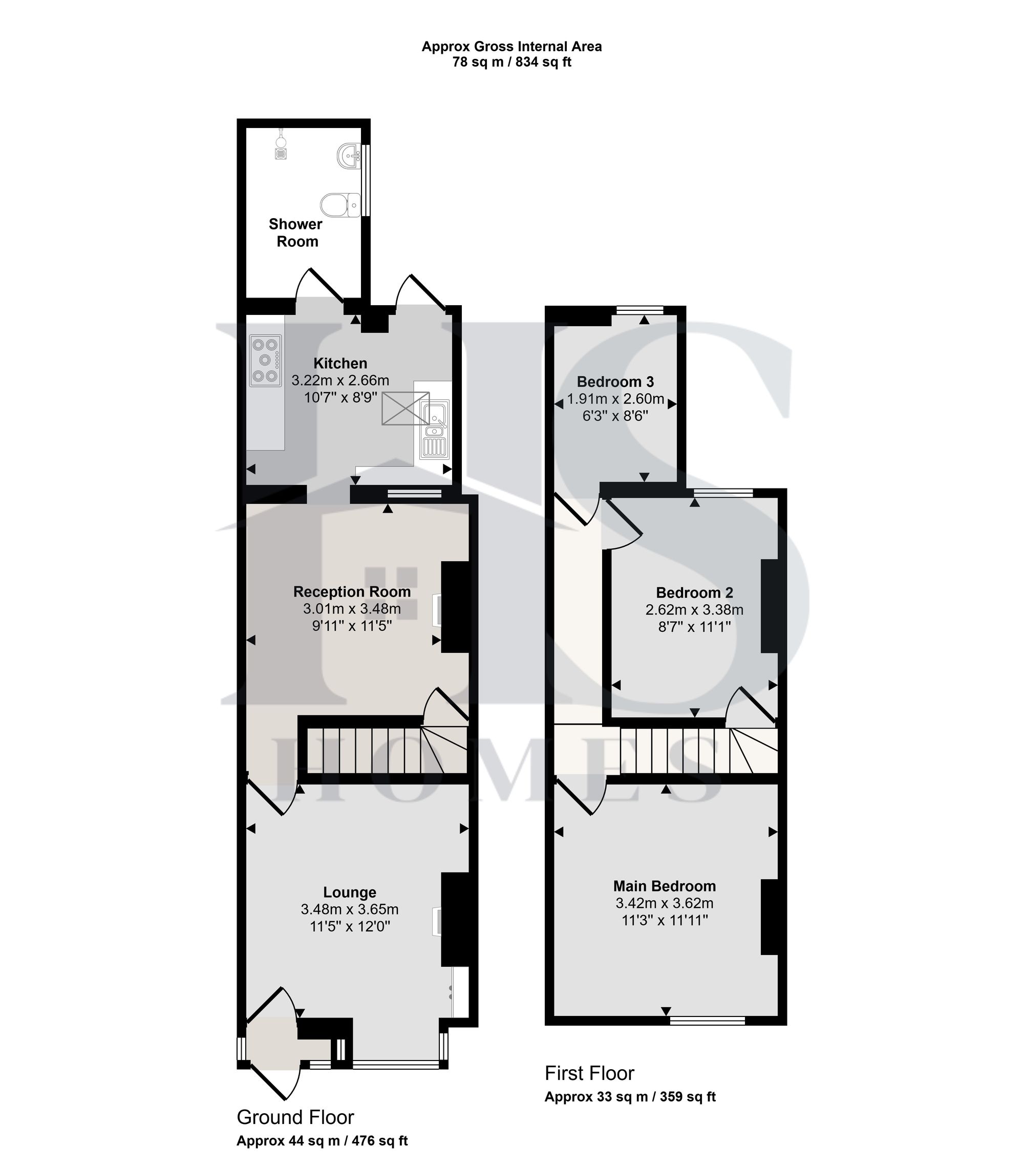 52 Chartist Road, Birmingham floorplan