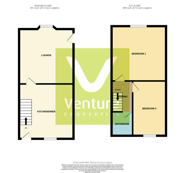 4, West Road, Crook floorplan