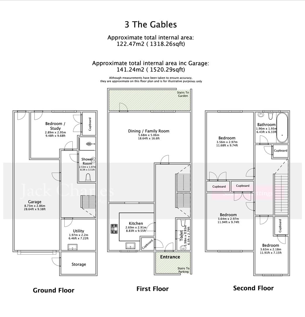 3, The Gables, Lyons Crescent, Tonbridge floorplan