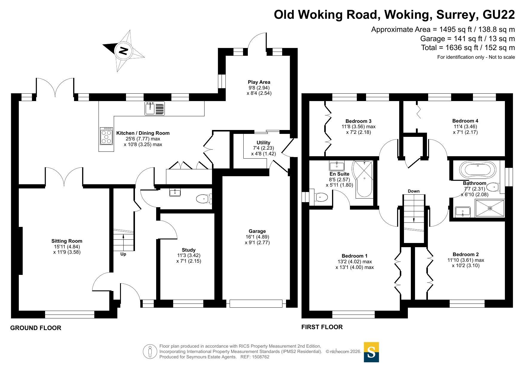 186, Old Woking Road, Surrey floorplan