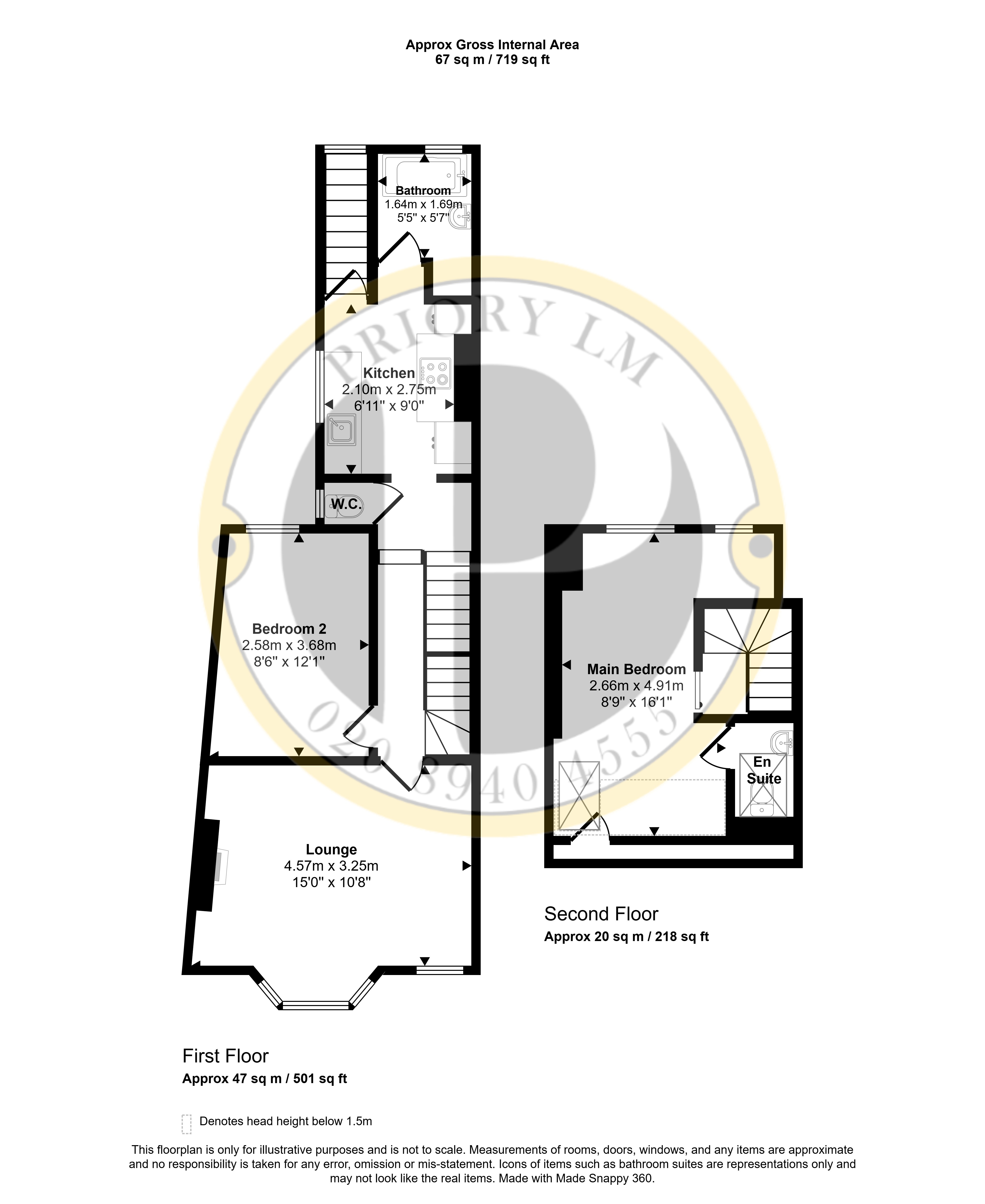 383A, Acton Lane, London floorplan