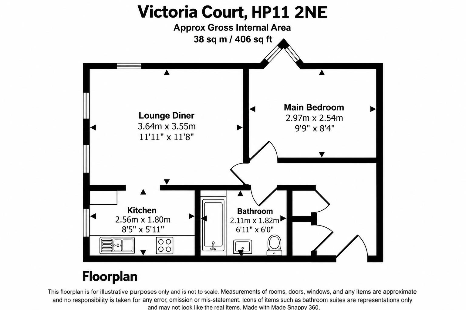 4 Victoria Court, West Wycombe Road, High Wycombe floorplan