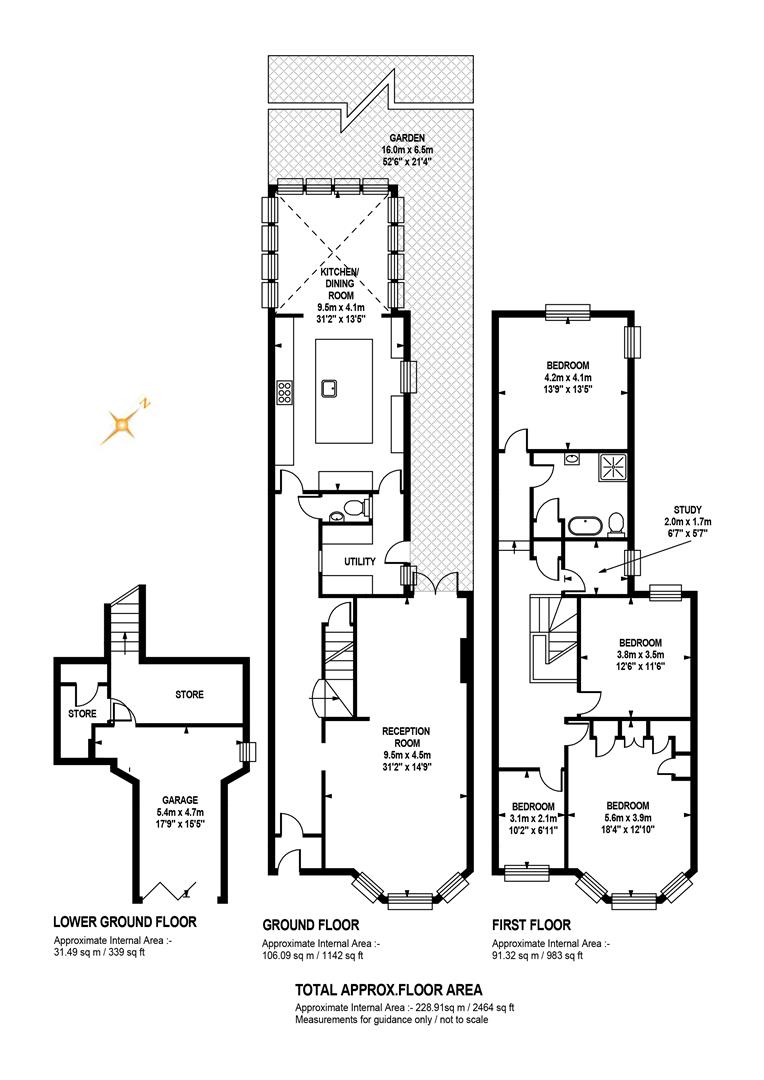83, Underhill Road, London floorplan