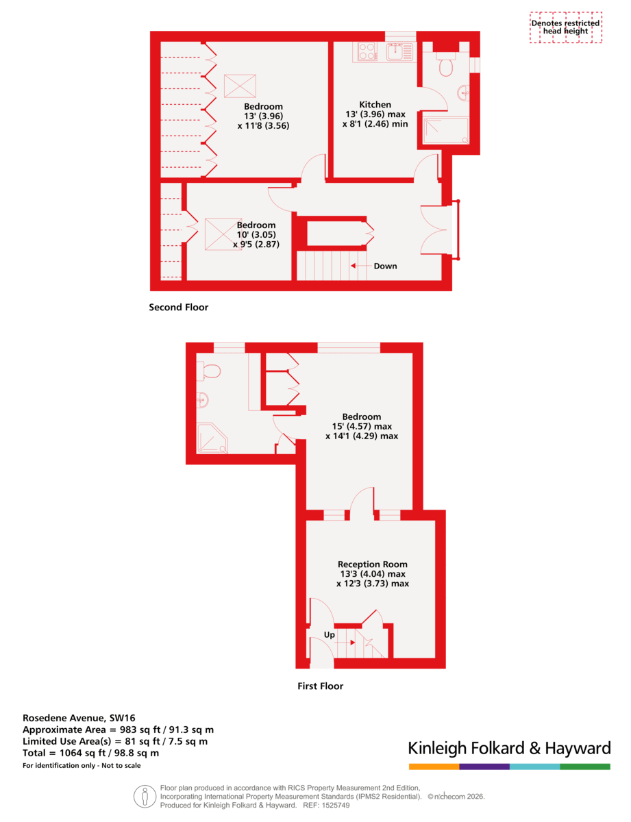 Flat C, 9, Rosedene Avenue, London floorplan