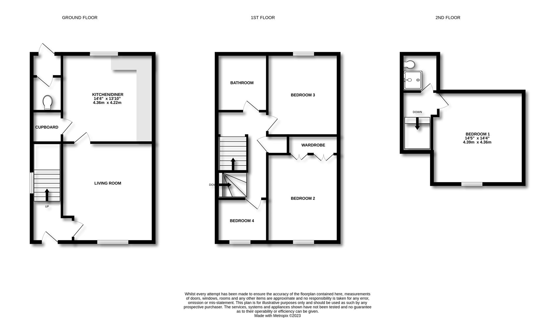 85, Ox Meadow, Cambridge floorplan