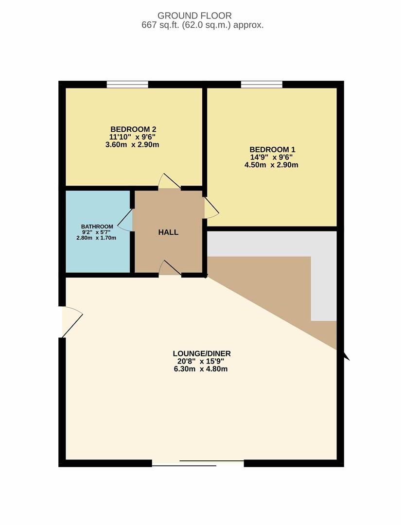 Flat 10, 6, Viking Way, Eastbourne floorplan