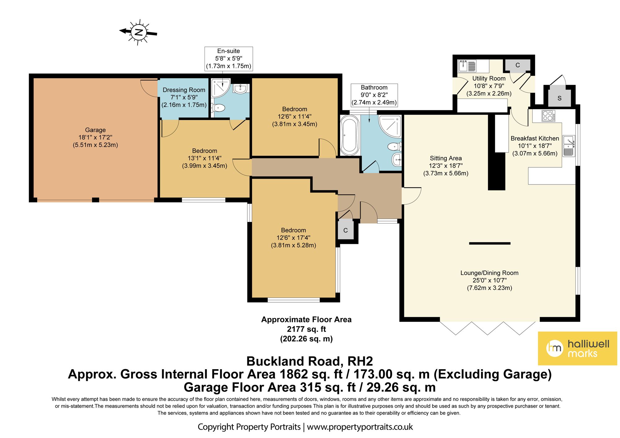 Merriegarden Buckland Road, Reigate floorplan