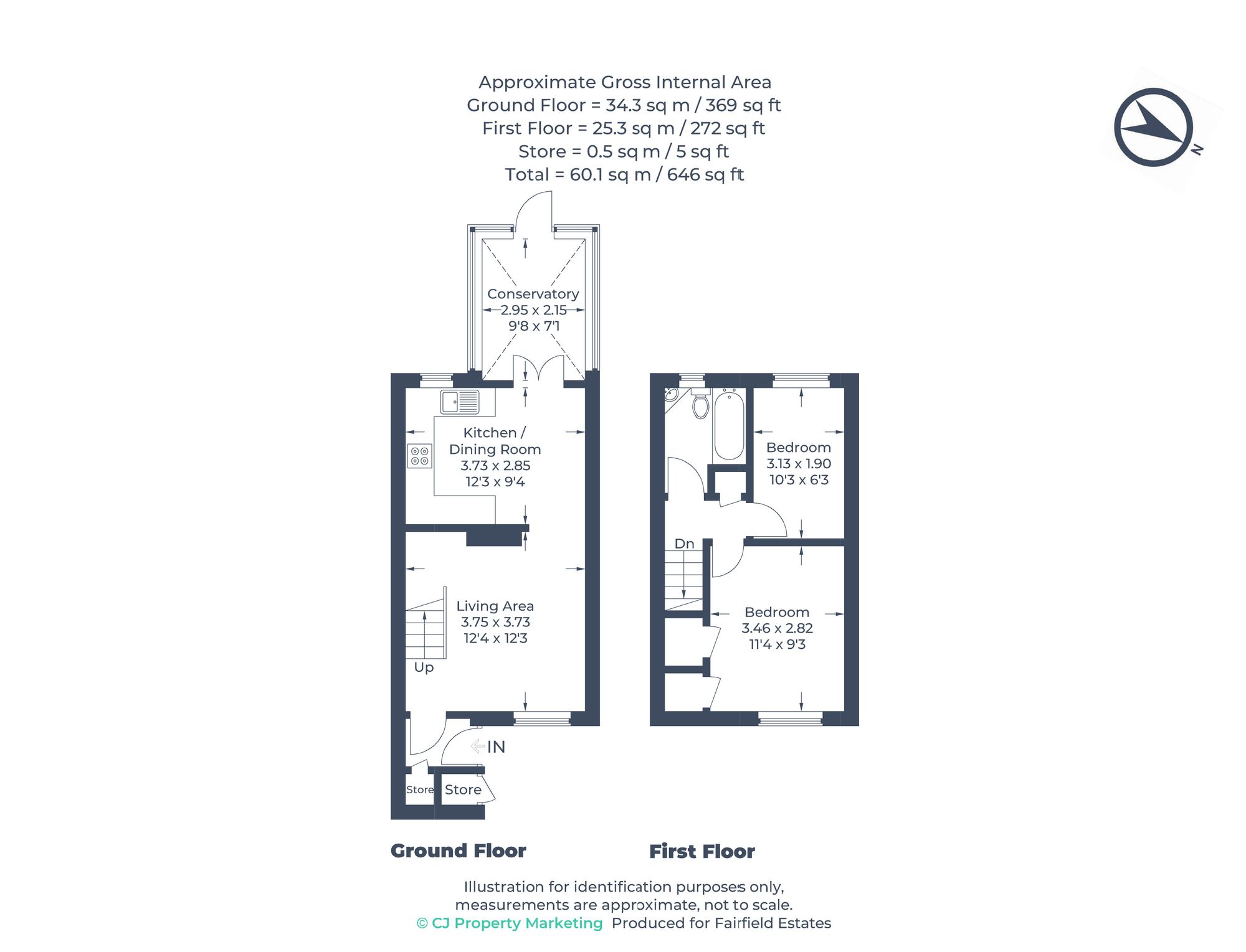 21 Gibbs Couch, Watford floorplan