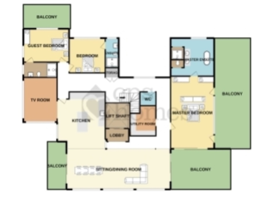 The Penthouse, The Bank, Cardiff floorplan