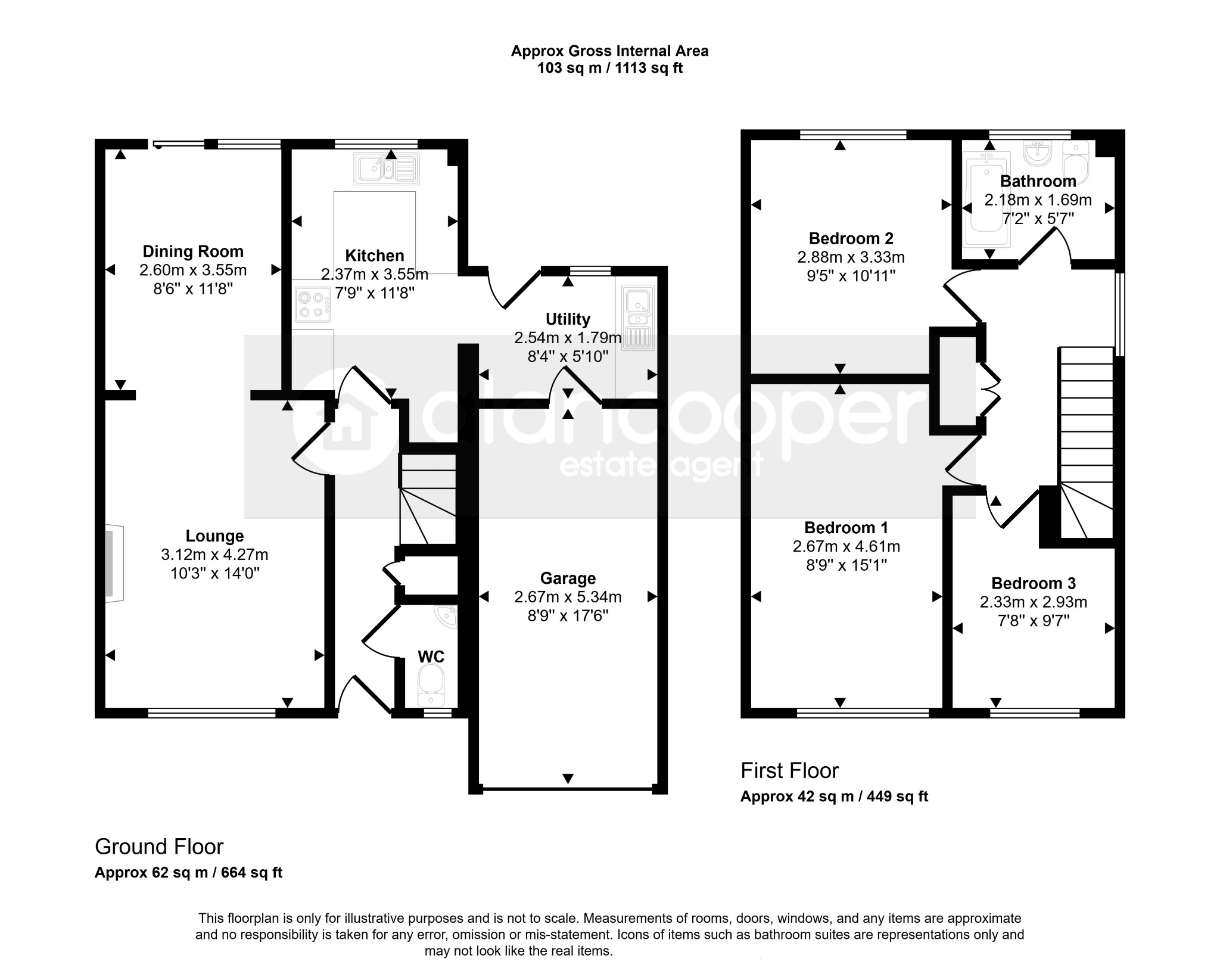 12, Clovelly Way, NUNEATON floorplan