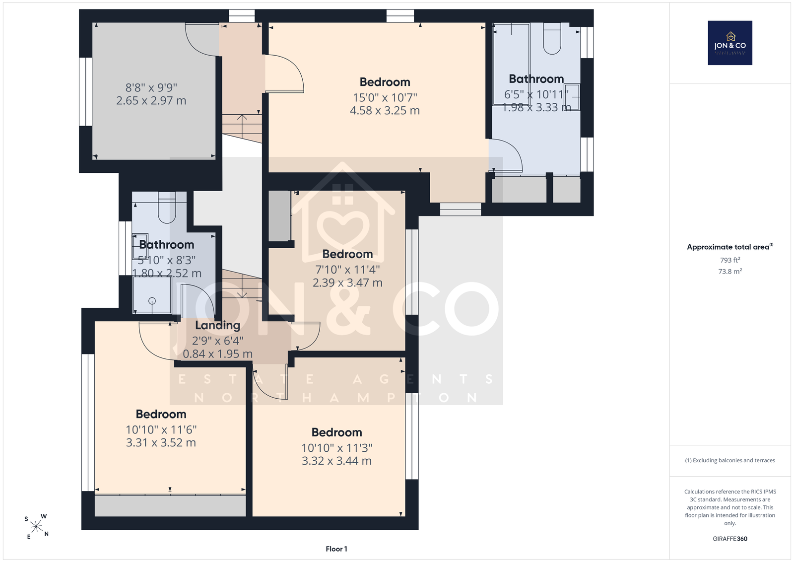 527, Kettering Road North, Northampton floorplan