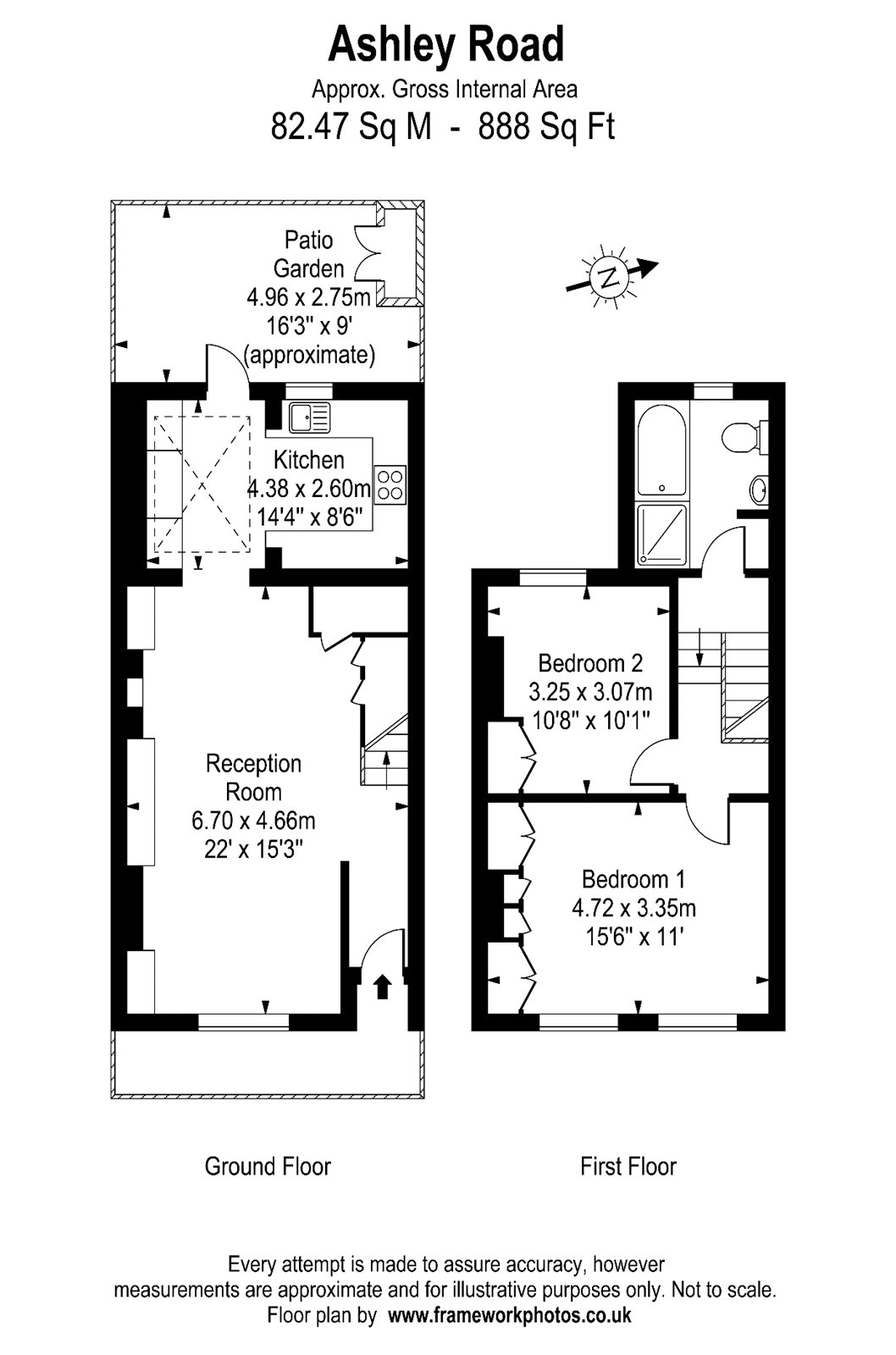 15, Ashley Road, Surrey floorplan