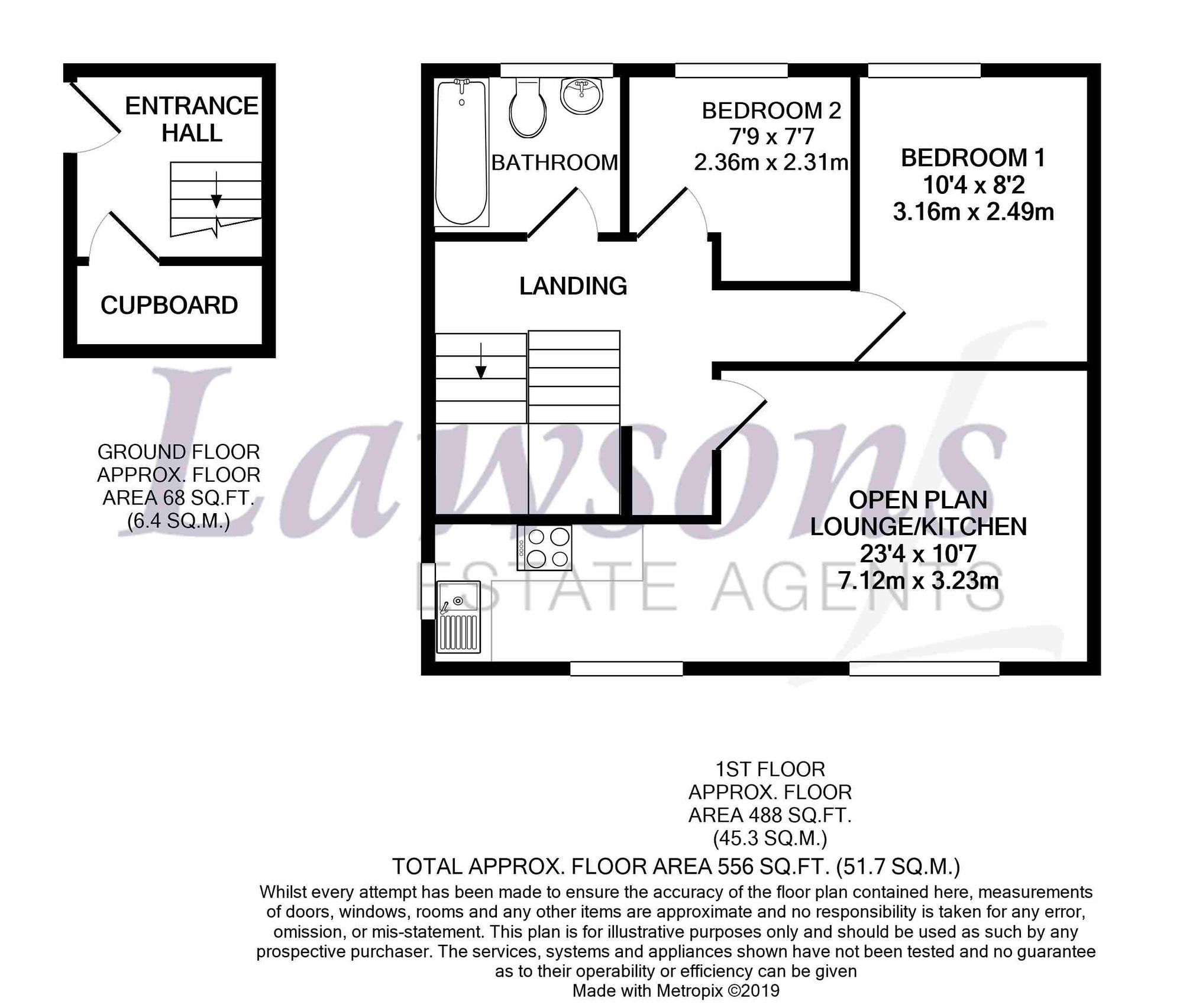 2f Edmund Road, Brandon floorplan