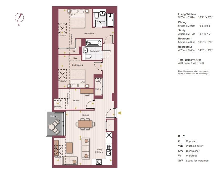 E.5.06, Hertford Locks, Hertford floorplan
