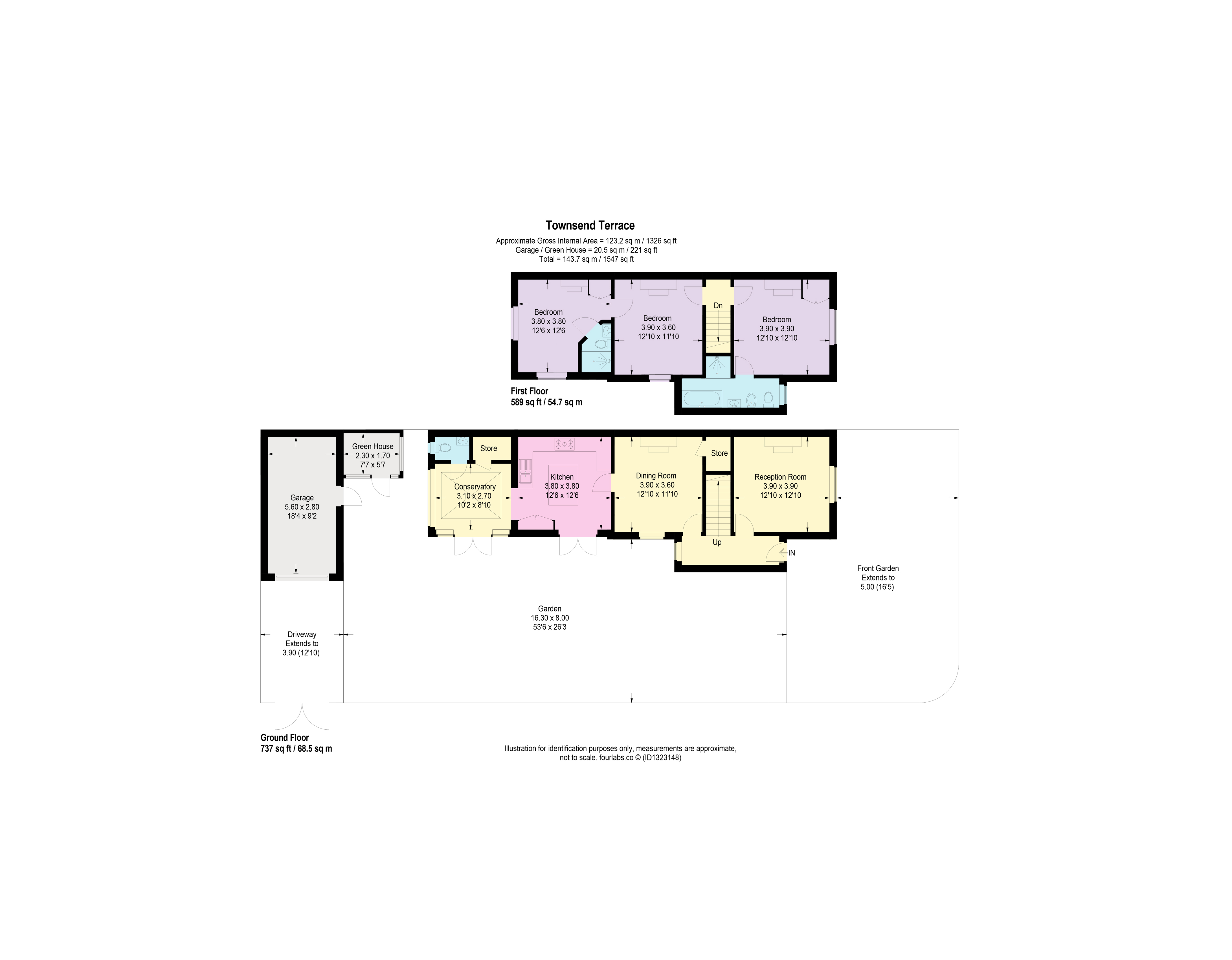 Townshend Terrace, Richmond floorplan