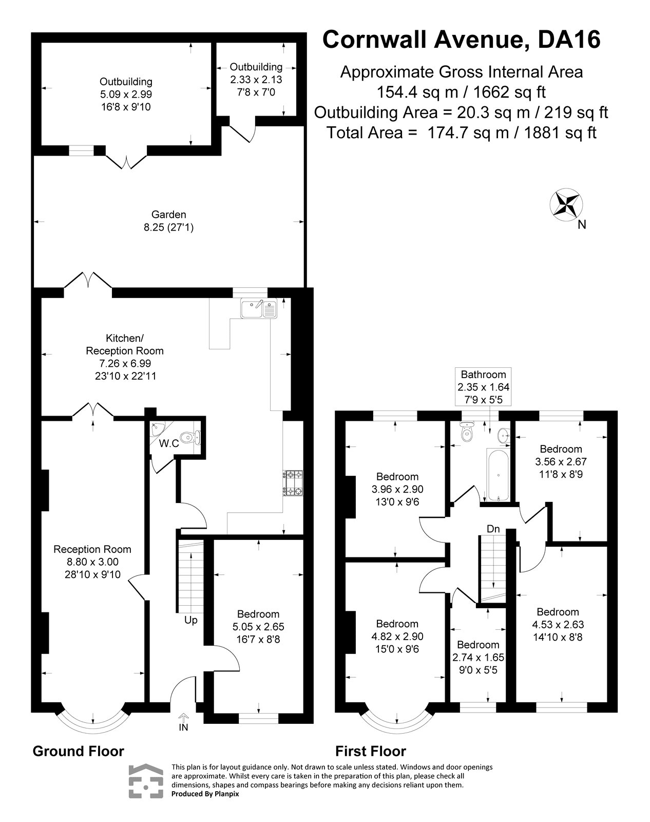 34, Cornwall Avenue, Kent floorplan