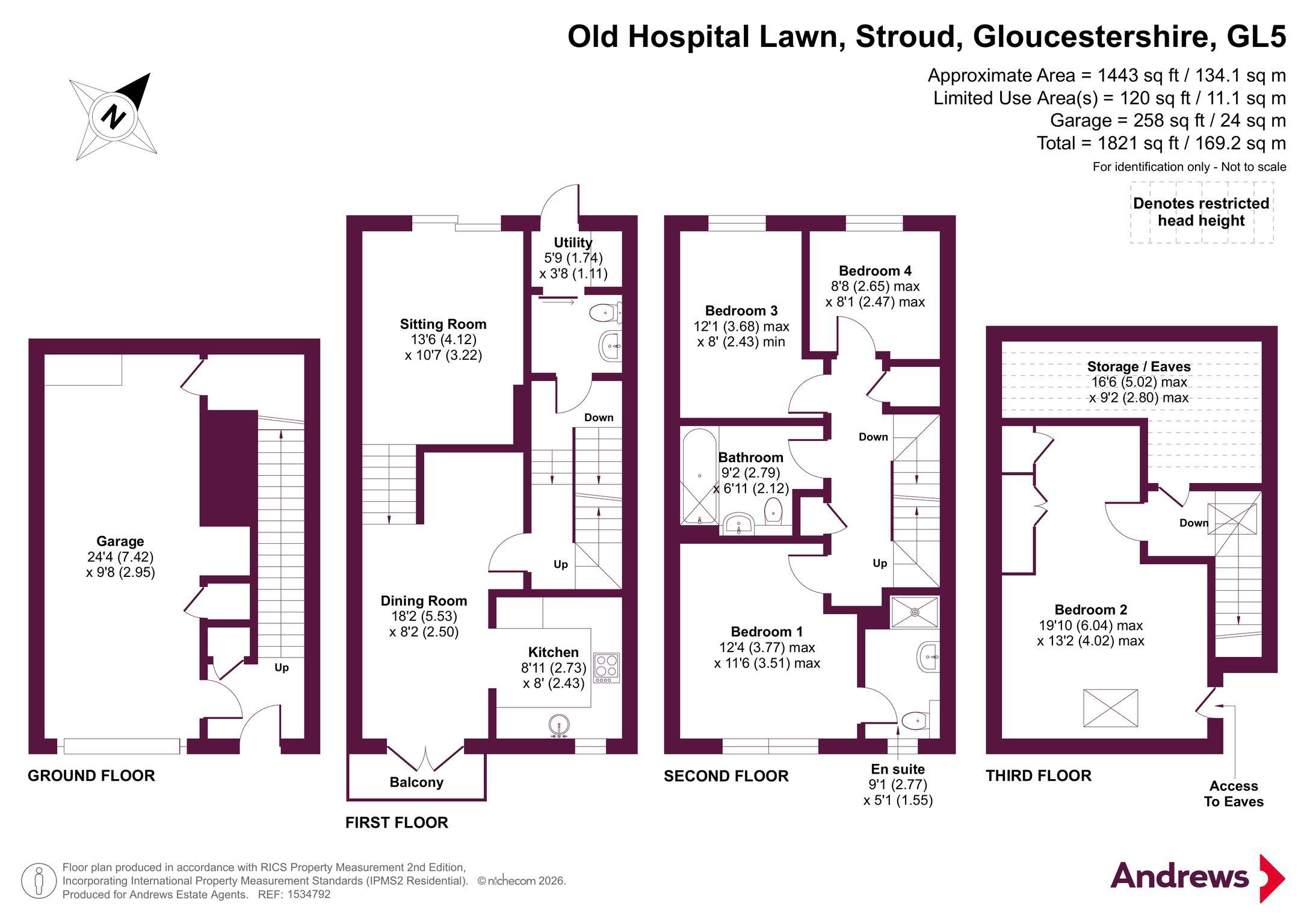 Old Hospital Lawn, Gloucestershire floorplan
