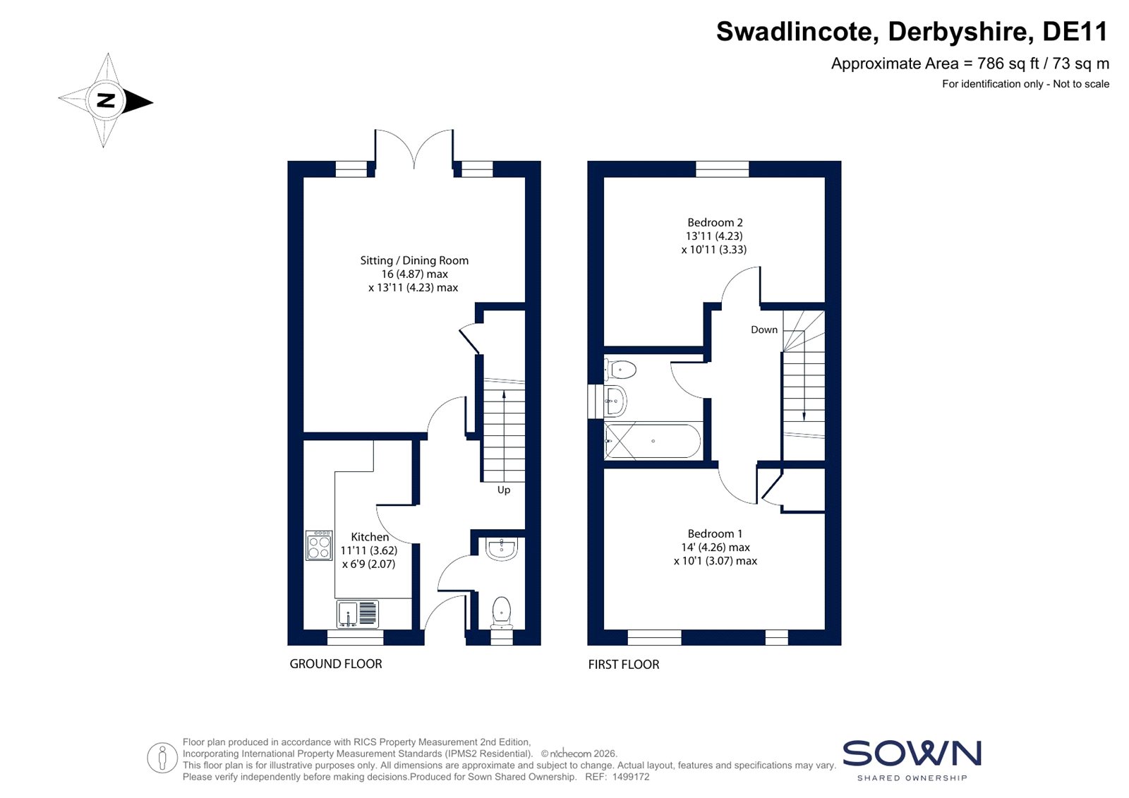 TRENT & DOVE SO, 31, Yard Close, Derbyshire floorplan