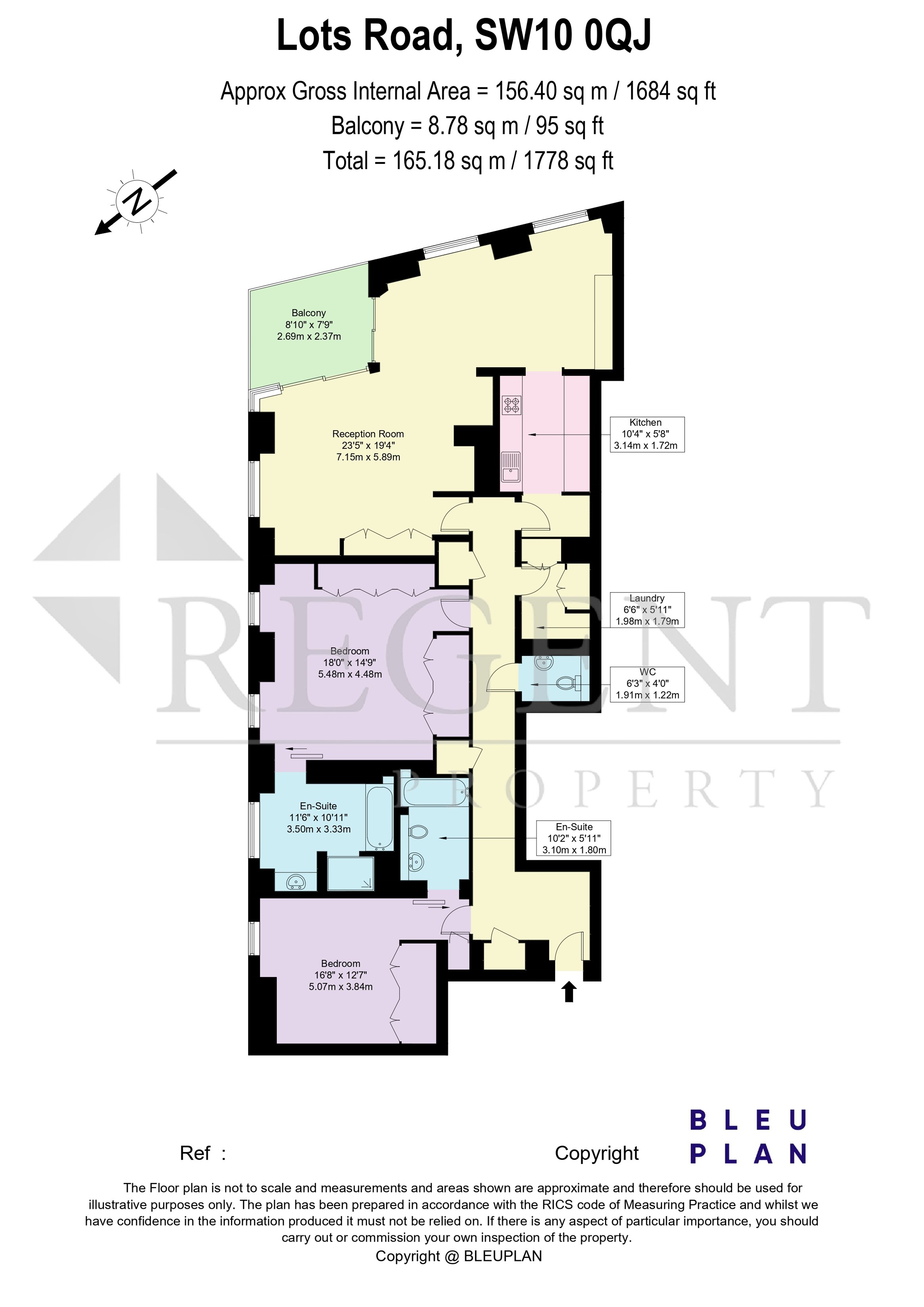 Flat 6, Chelsea Wharf, London floorplan