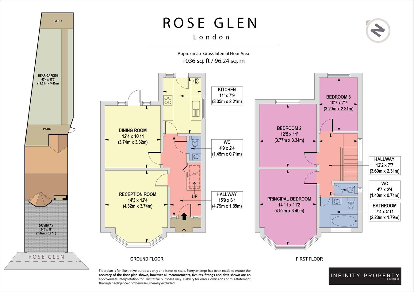 3, Rose Glen, Colindale floorplan